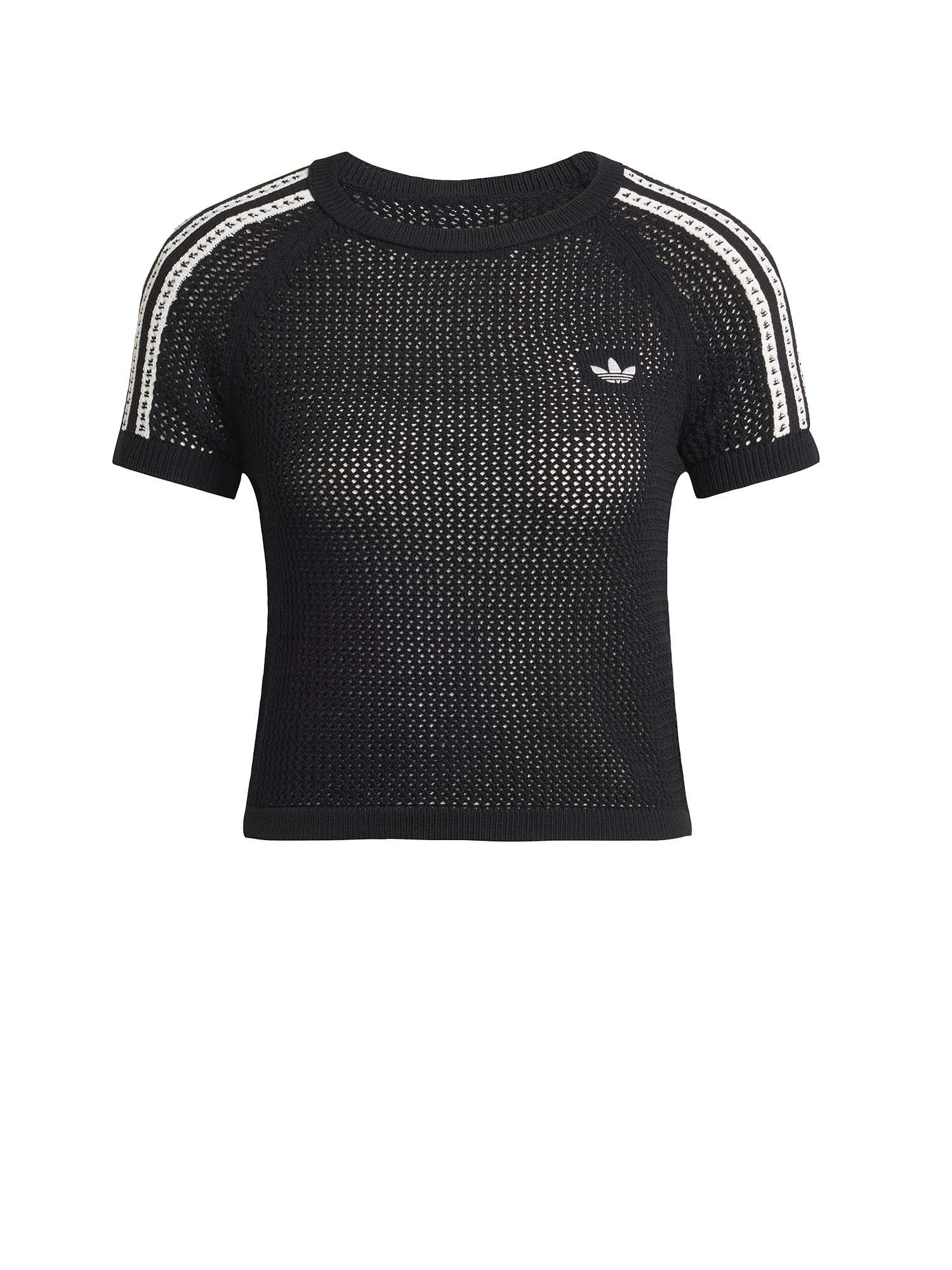 Adidas T-Shirt Knitted Crochet Cali Nero