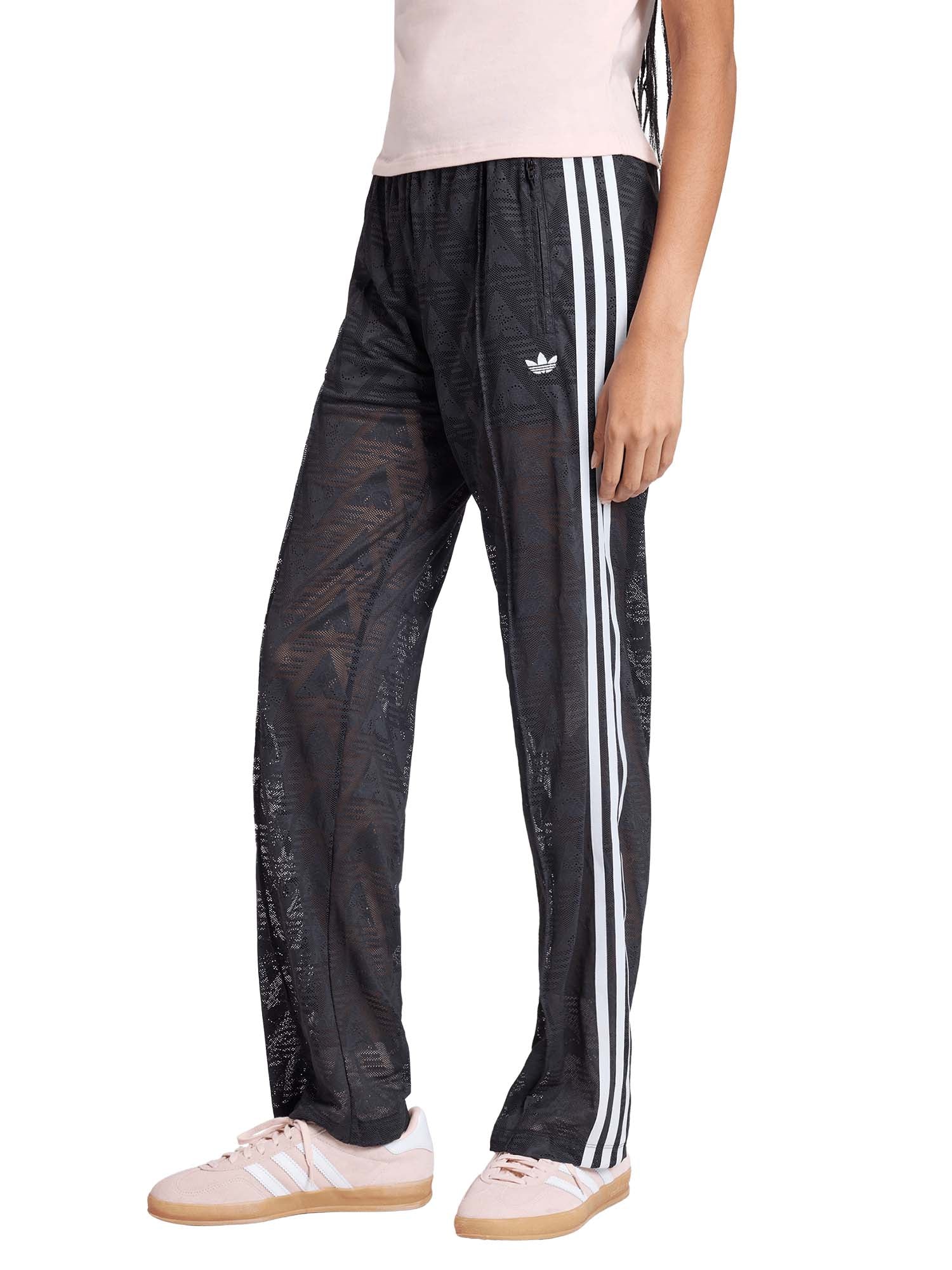 Adidas Pantaloni della tuta con pizzo Firebird Classic Nero