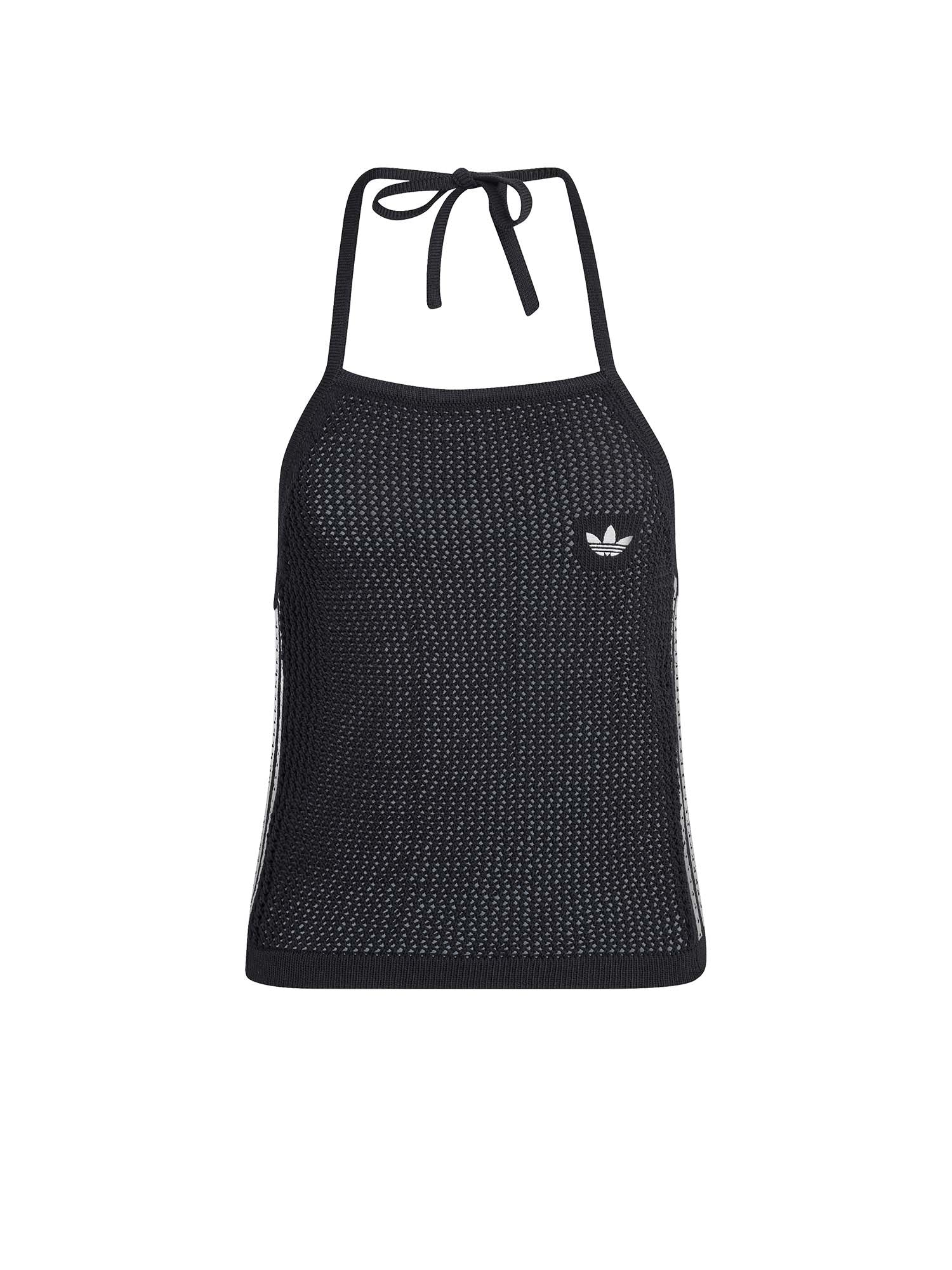 Adidas Top In Maglia Uncinetto Nero