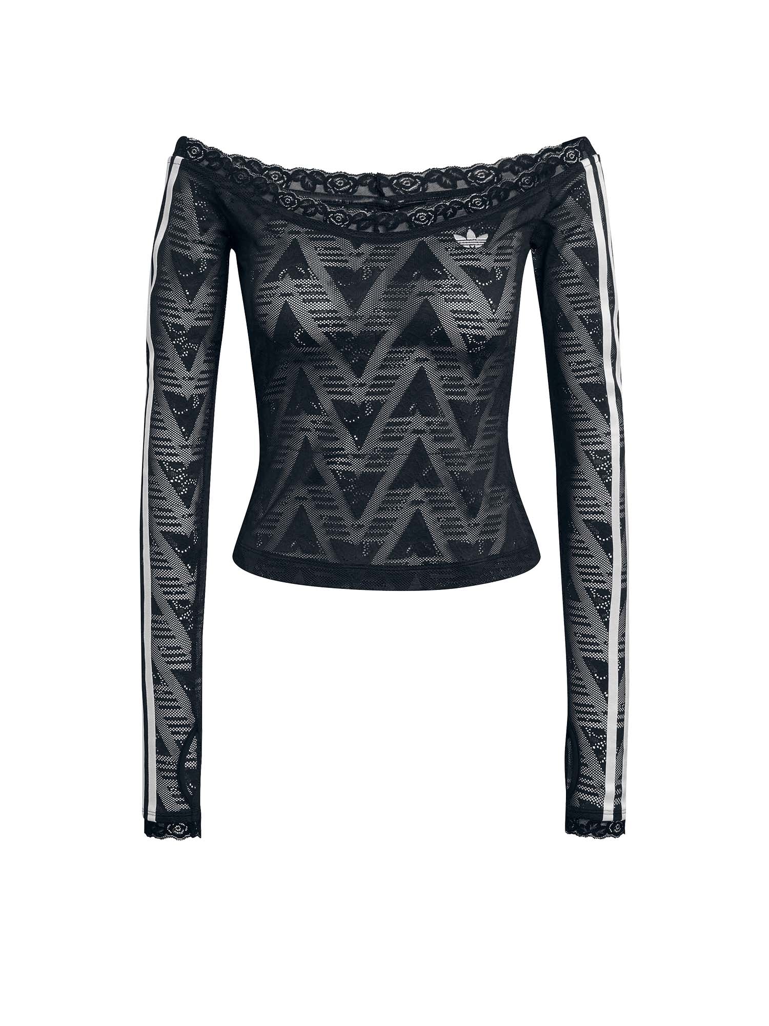 Adidas Top Lace Bardot Nero