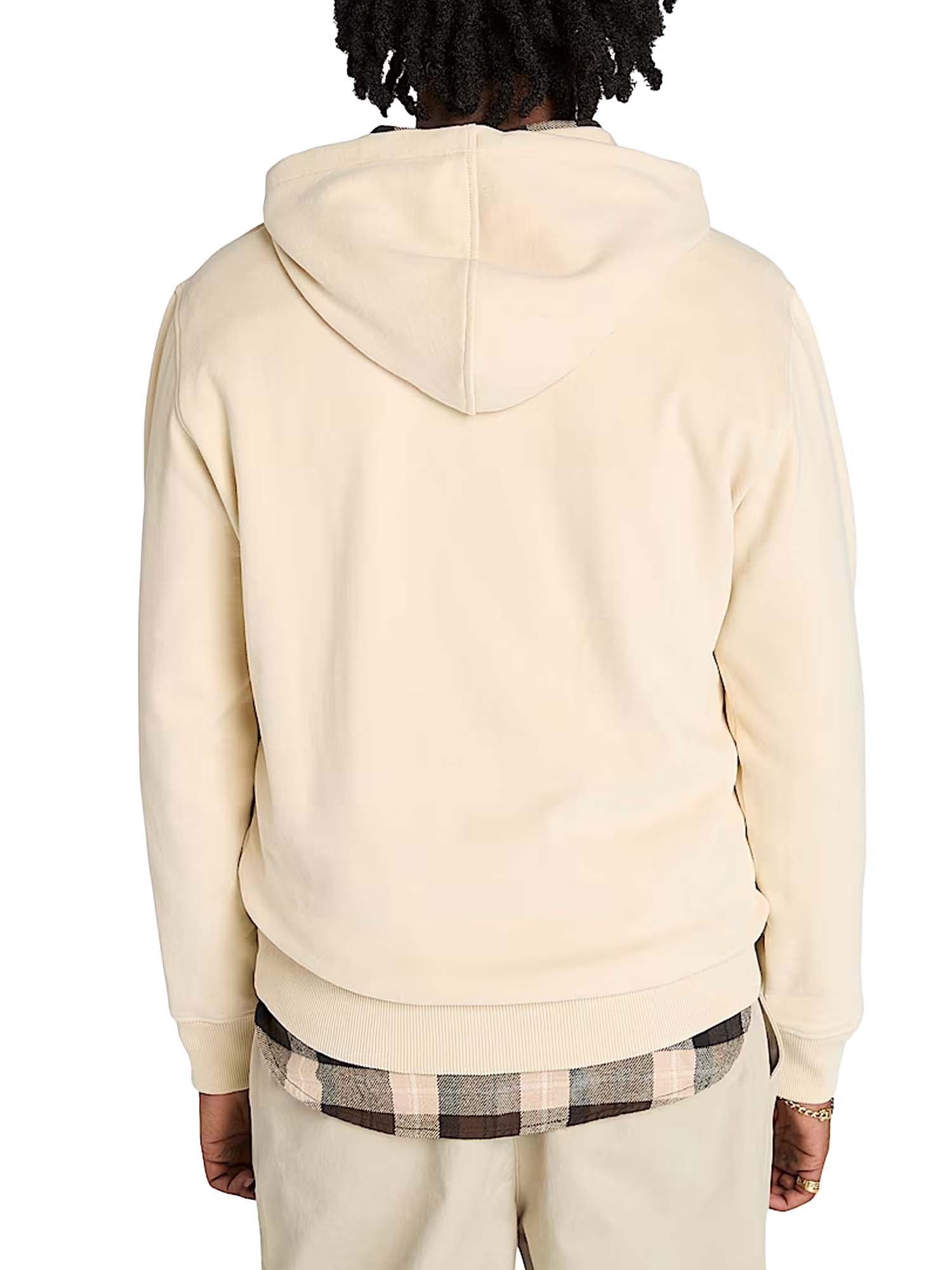 Timberland Felpa con Cappuccio e Grafica Holiday da Uomo Beige