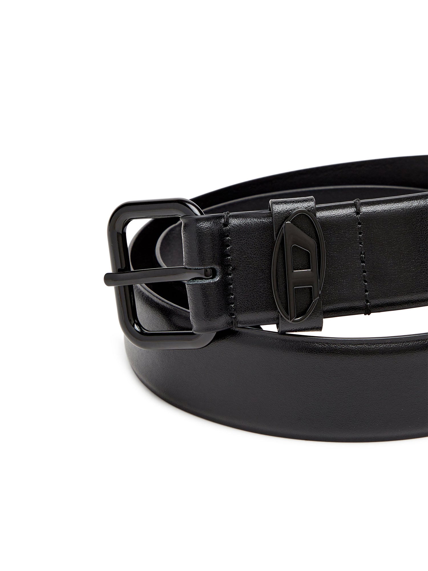 Diesel Cintura Oval D Logo B-1Dr OvalD Loop Belt Grigio