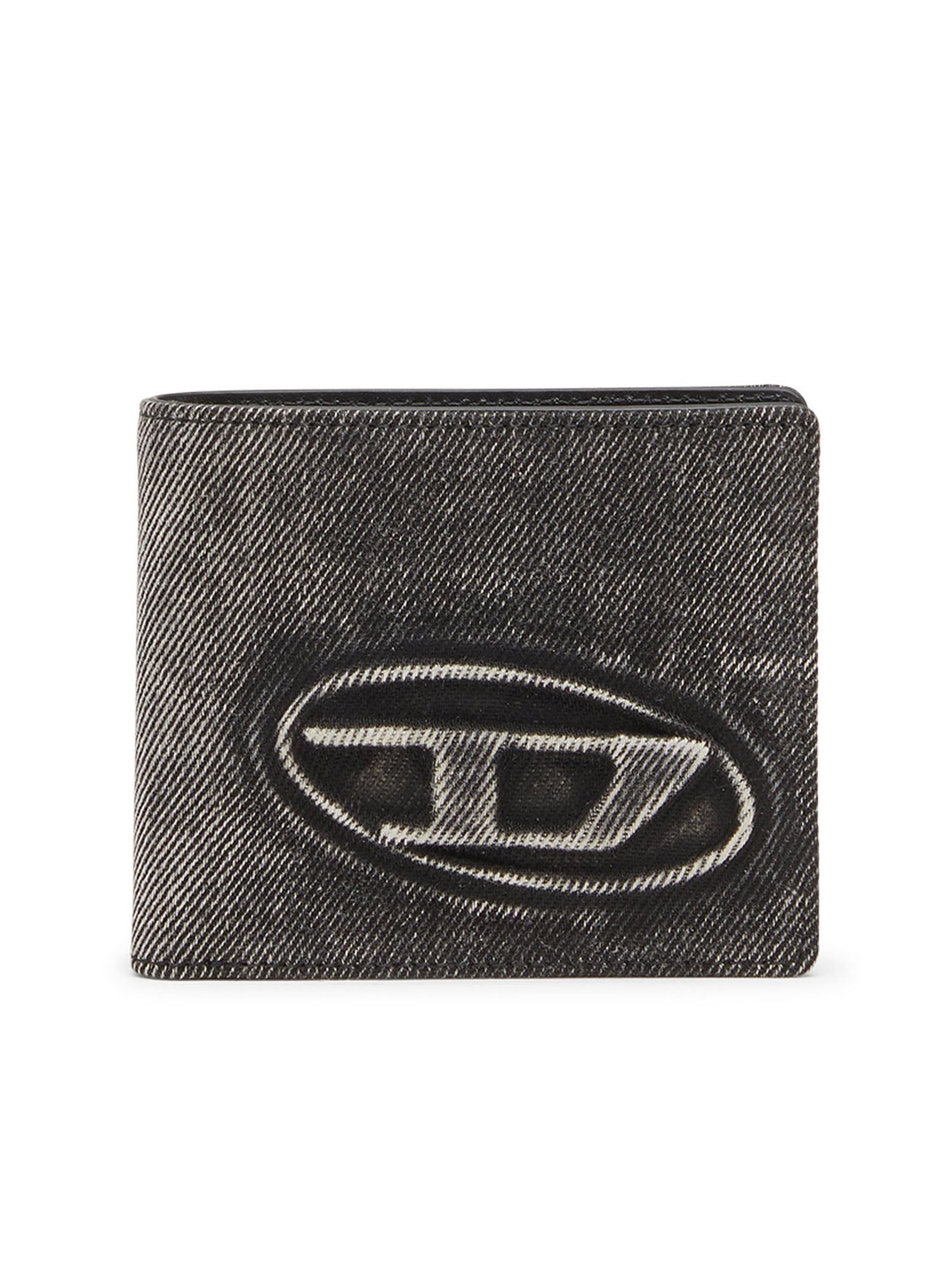 Diesel Portafoglio 1Dr 2.0 1Dr Bi Fold Coin S 3D Bi-Fold Wallet Nero