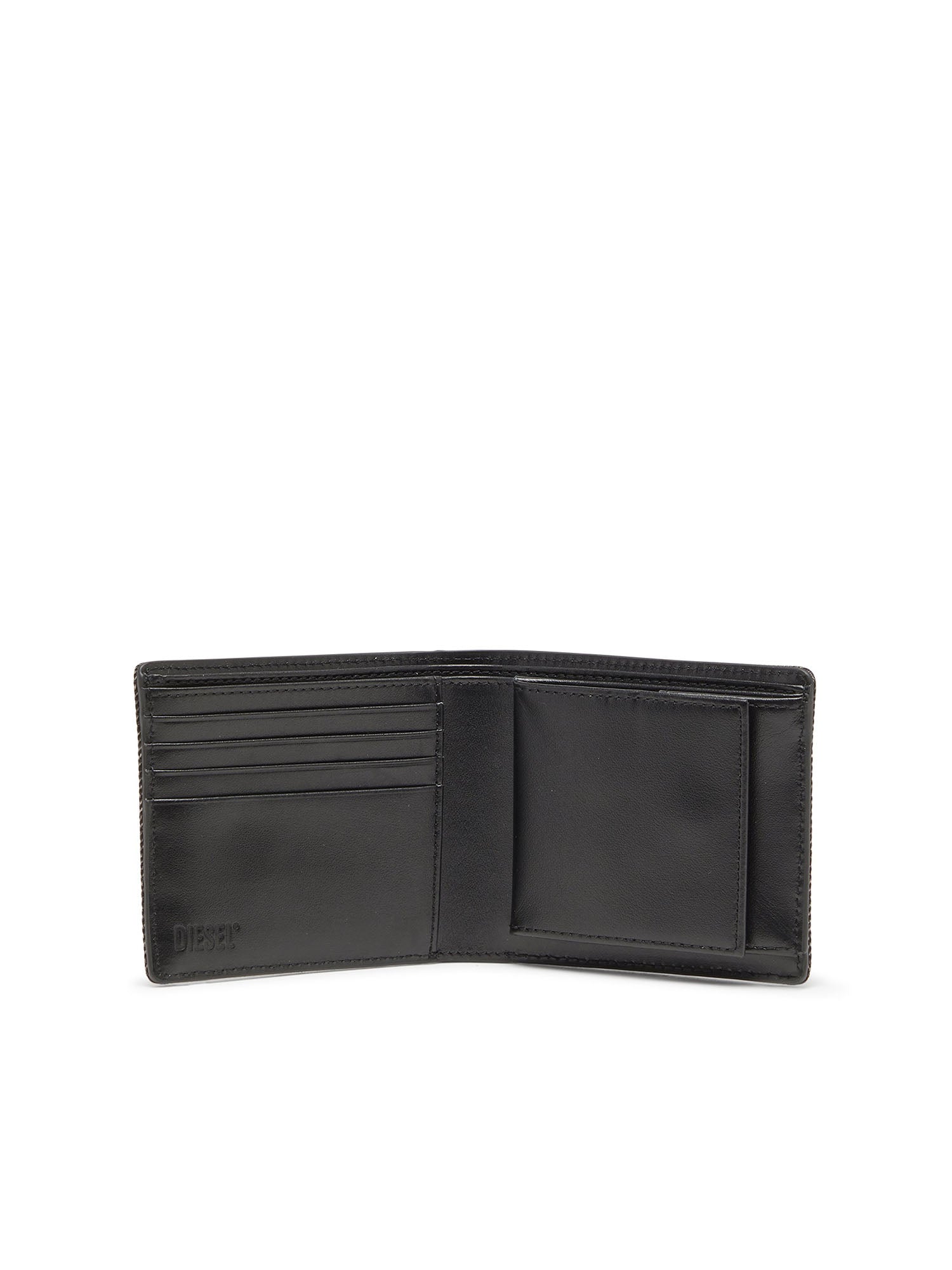 Diesel Portafoglio 1Dr 2.0 1Dr Bi Fold Coin S 3D Bi-Fold Wallet Nero