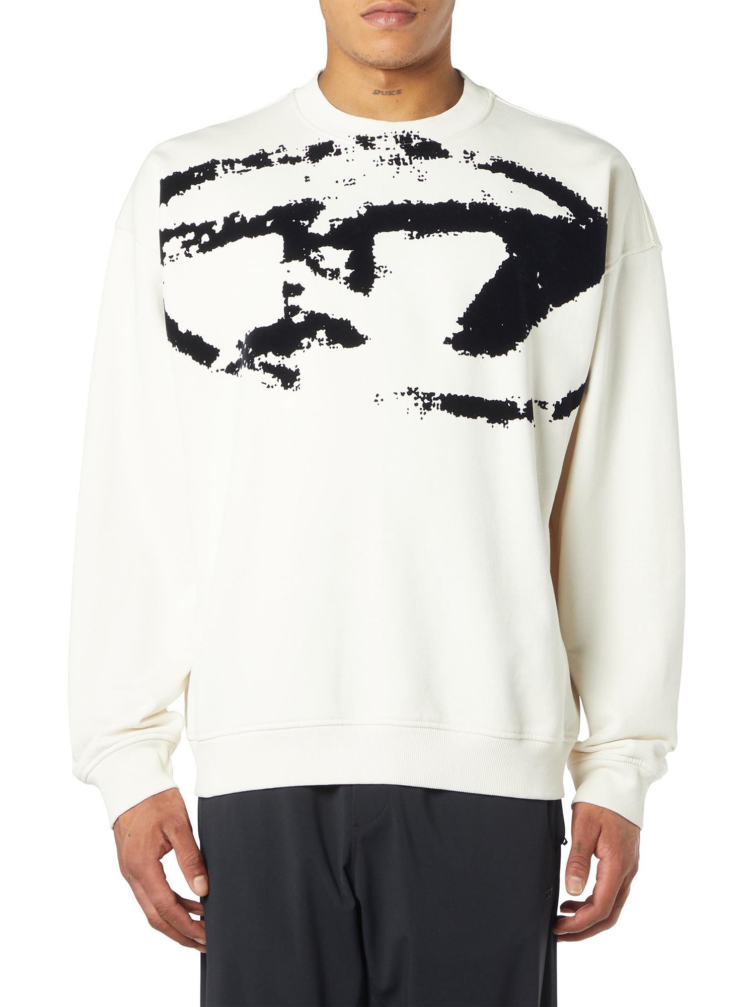 Diesel Felpa Boxt N5 Bianco