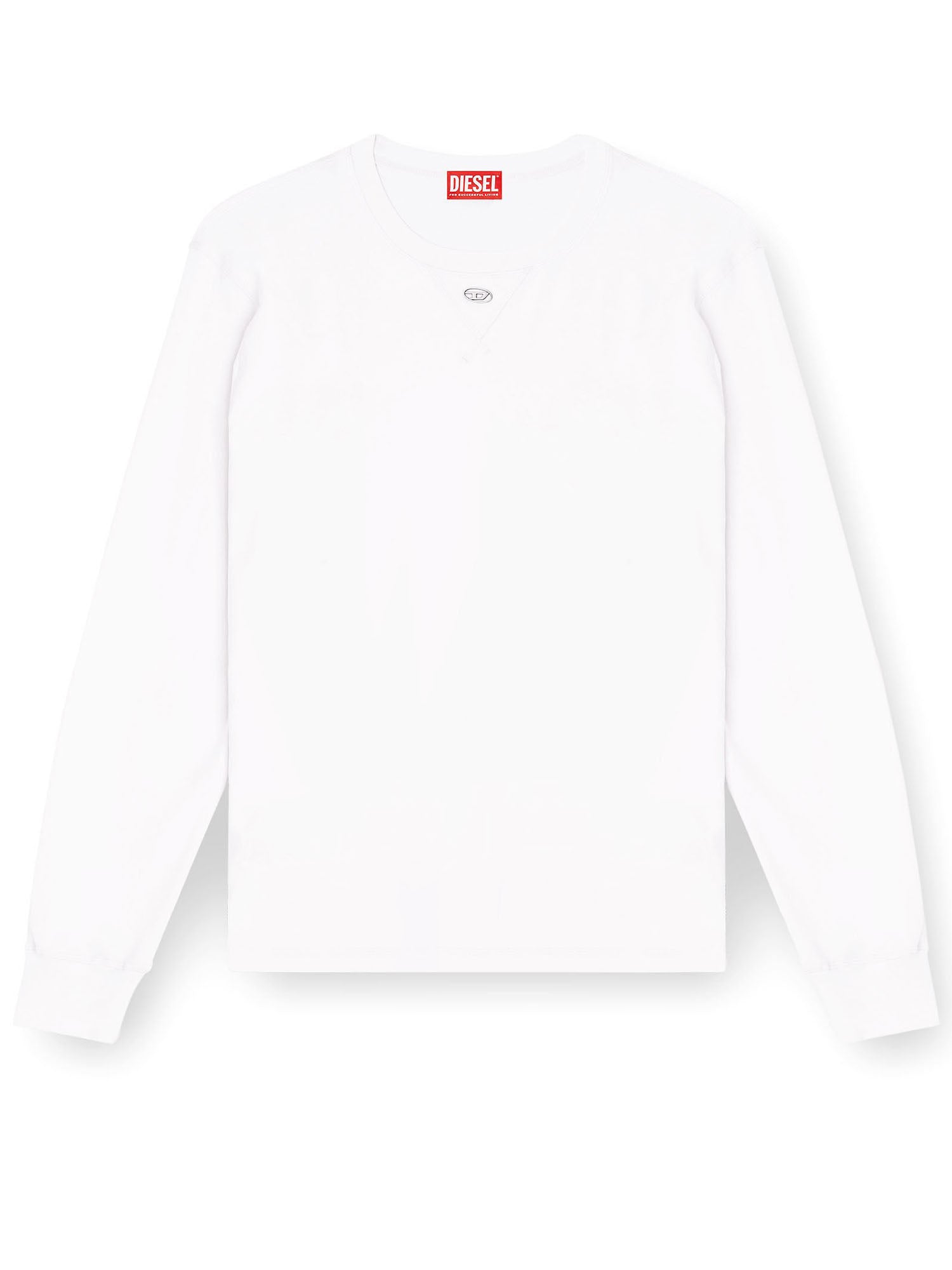 Diesel T-shirt Madjust LS TR Bianco