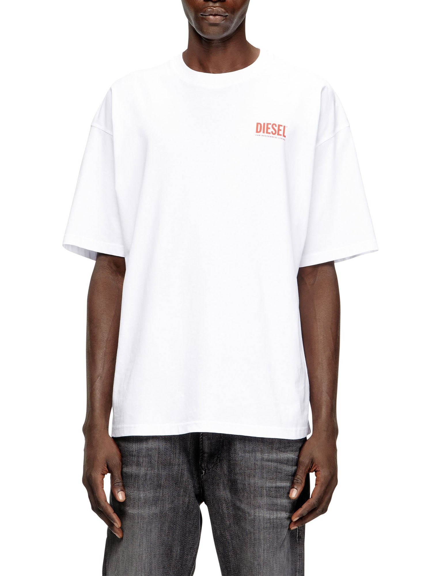 Diesel T-shirt Boxt Bisk Bianco