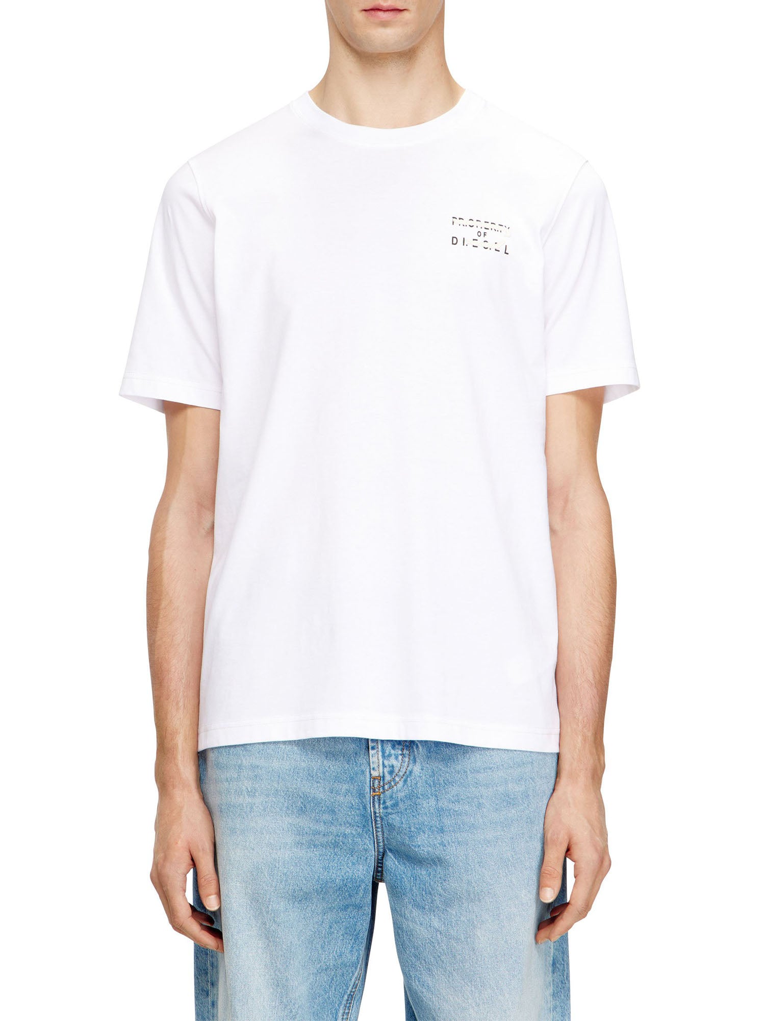 Diesel T-shirt Sdjudt V5 Bianco