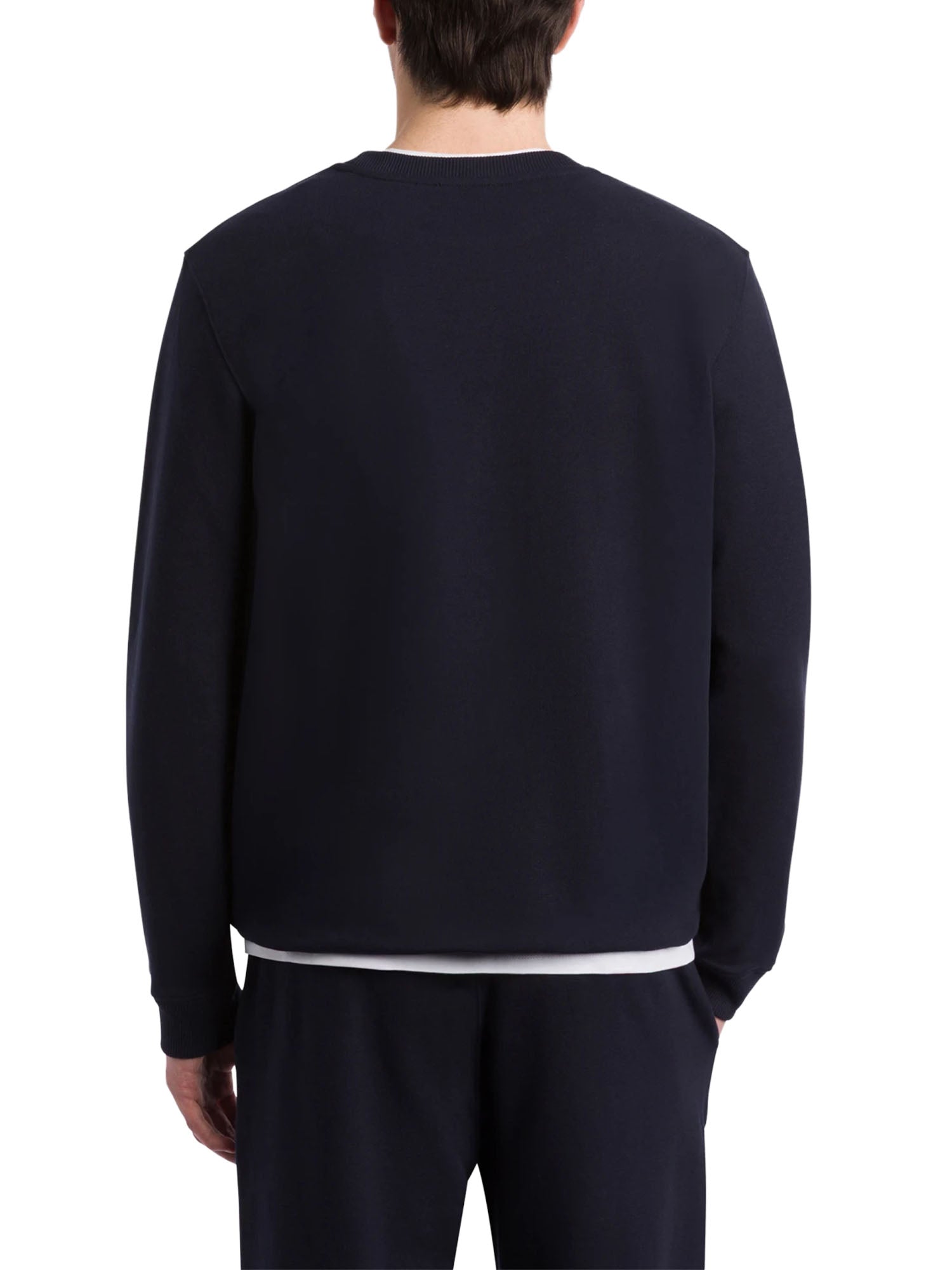 Dondup Felpa Girocollo Regular in Cotone Blu