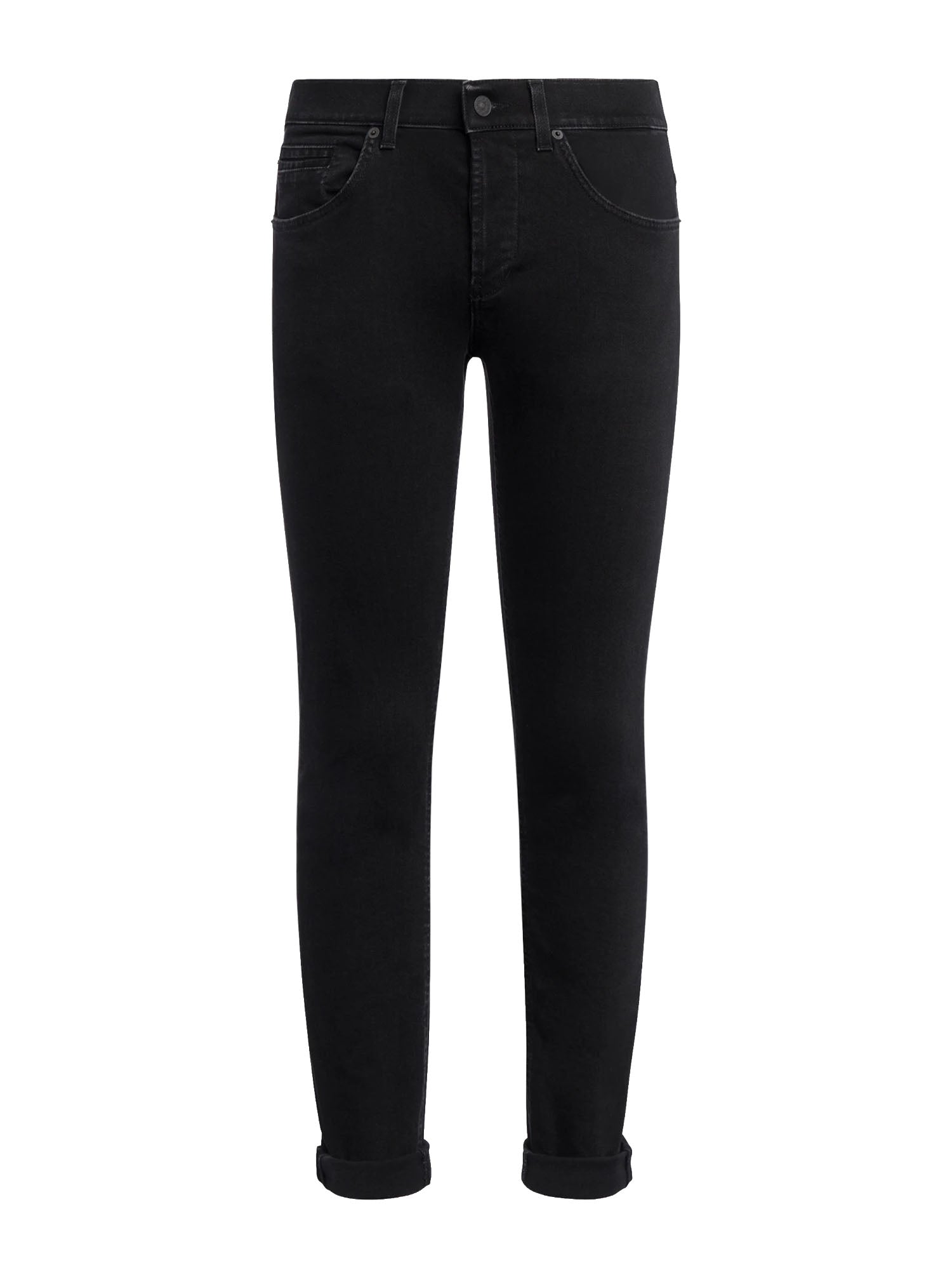 Dondup Jeans George skinny in denim stretch Nero