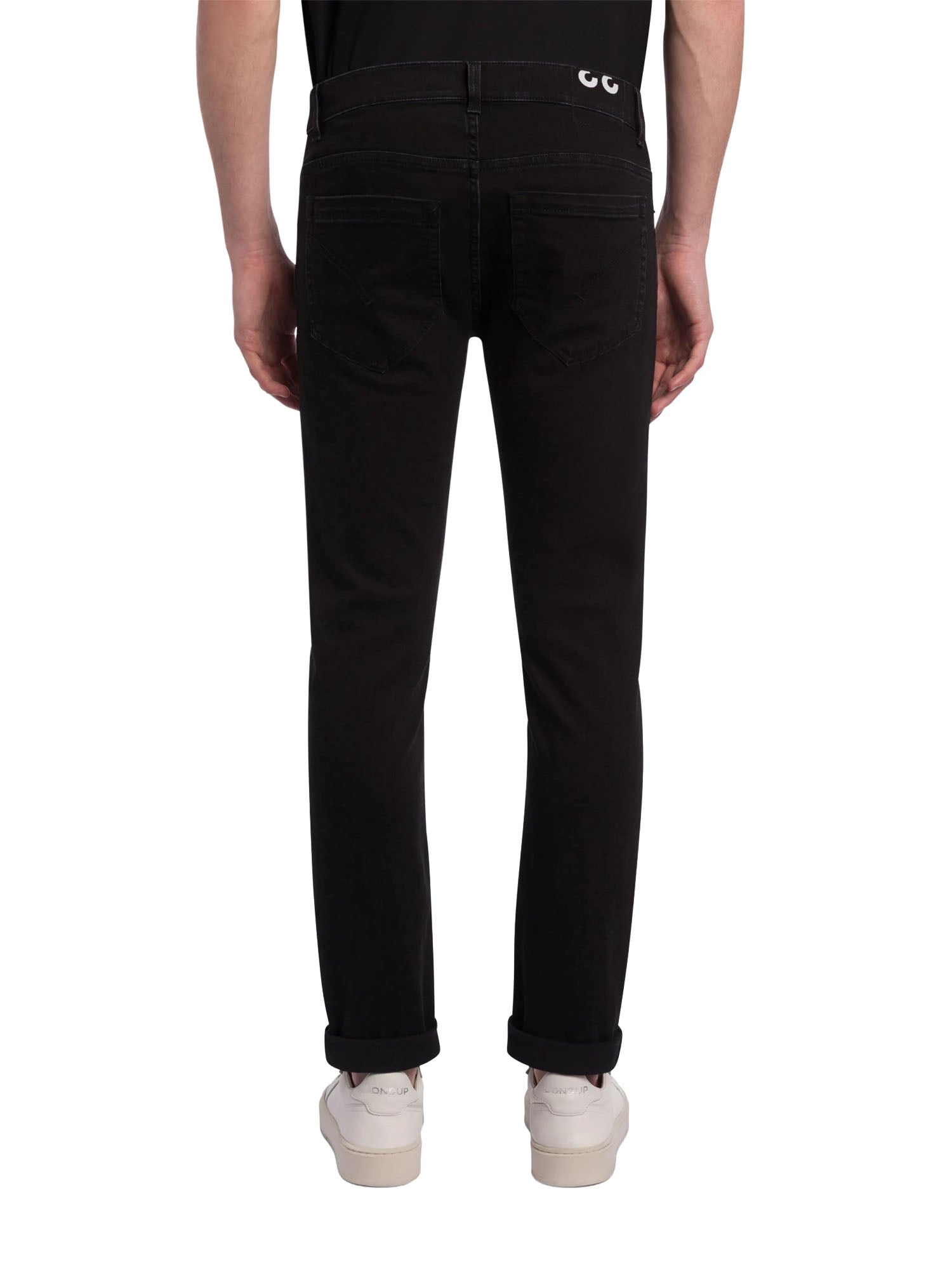 Dondup Jeans George skinny in denim stretch Nero