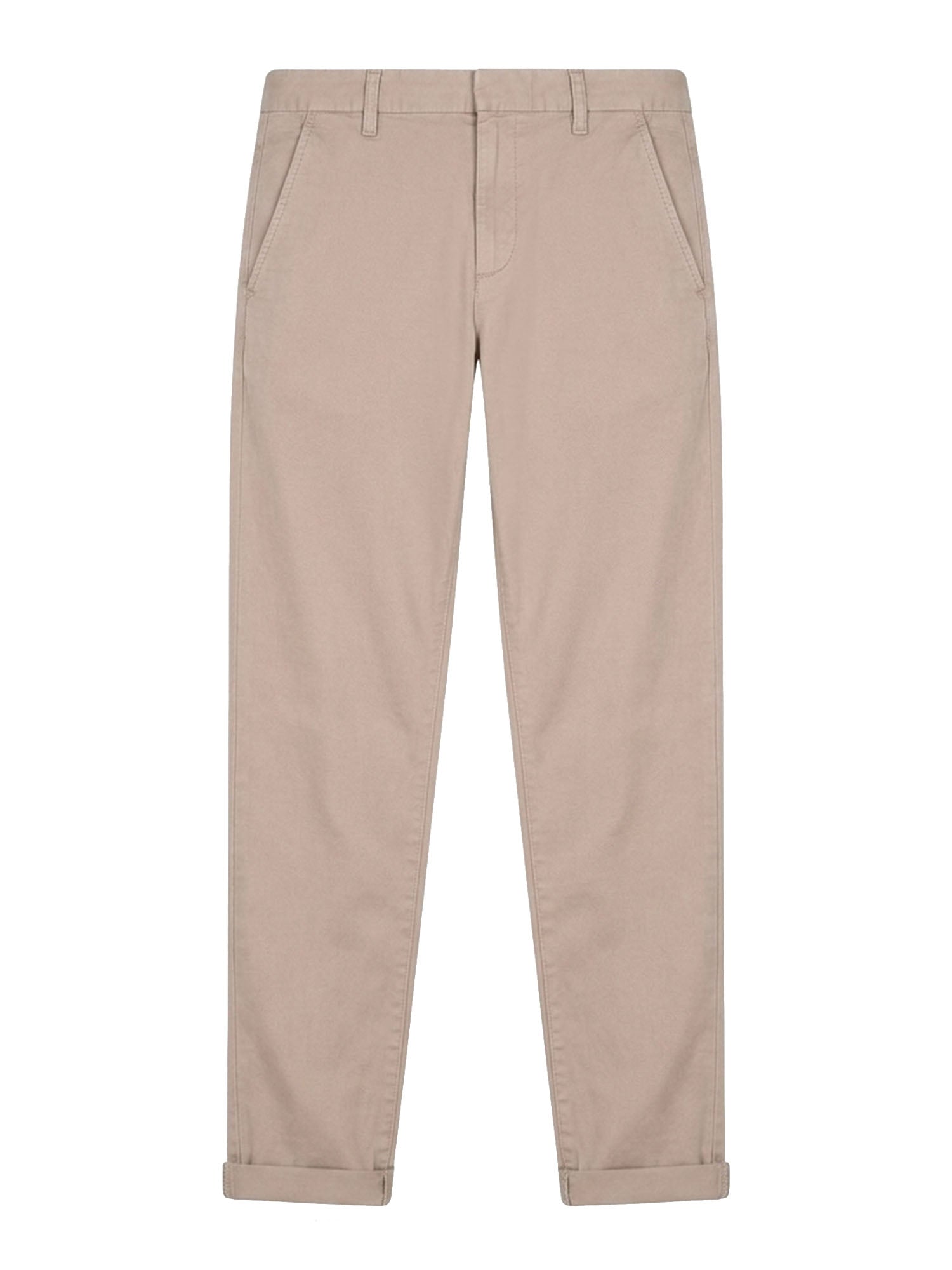 Dondup Pantalone Gaubert slim chino fit Bianco