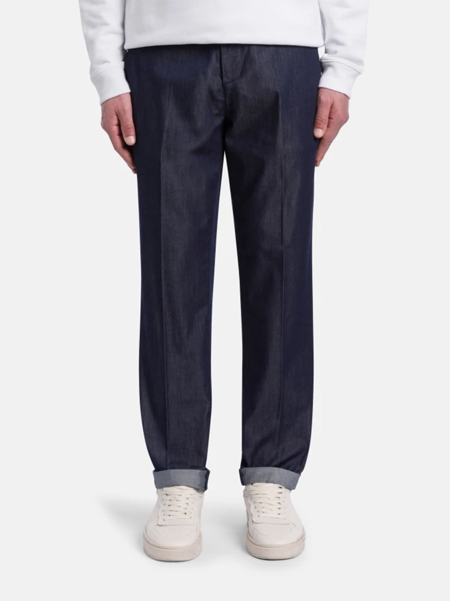 Dondup Pantaloni Gaubert relax regular in denim fisso Blu