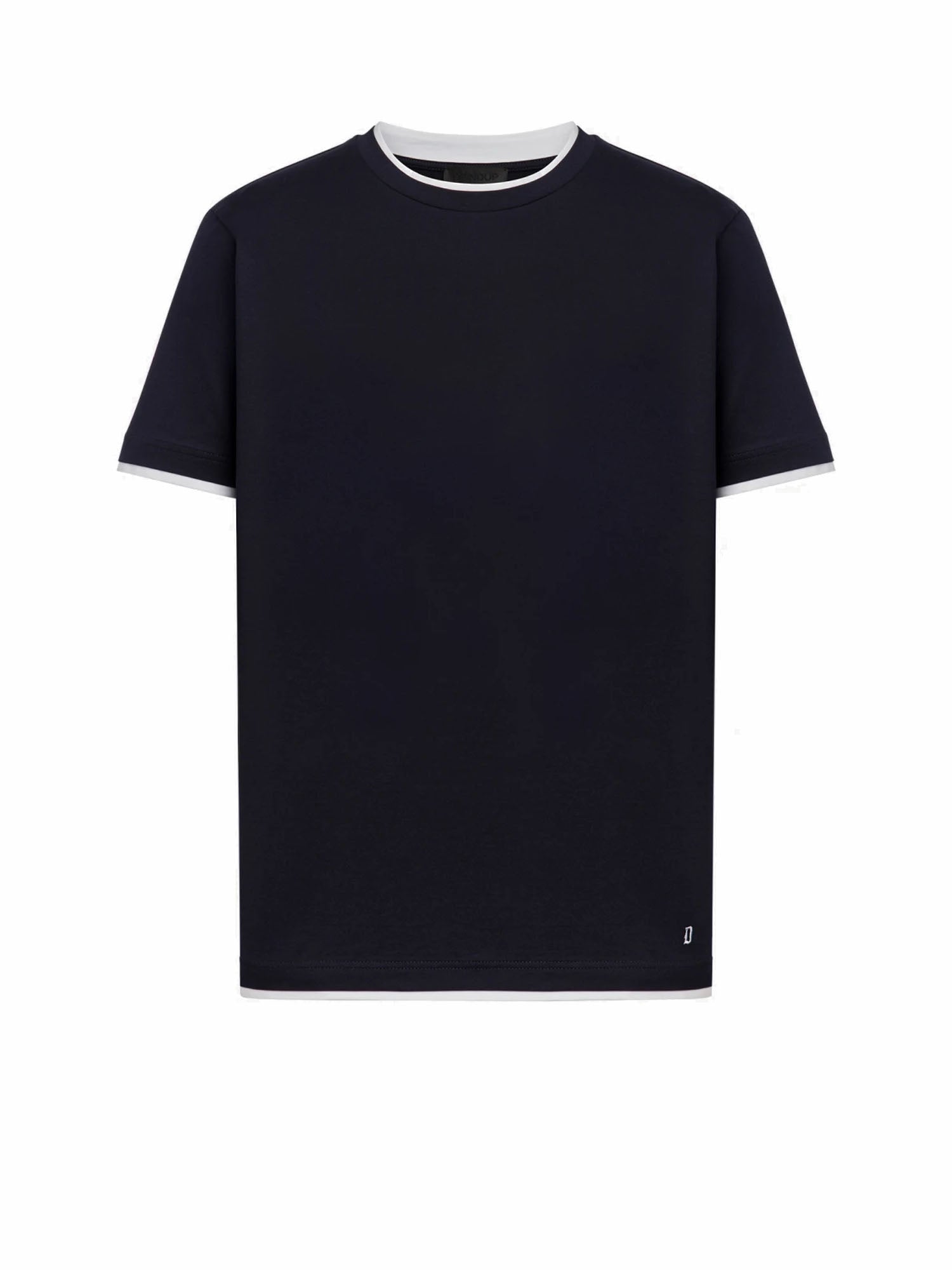 Dondup T-shirt girocollo regular in jersey Blu