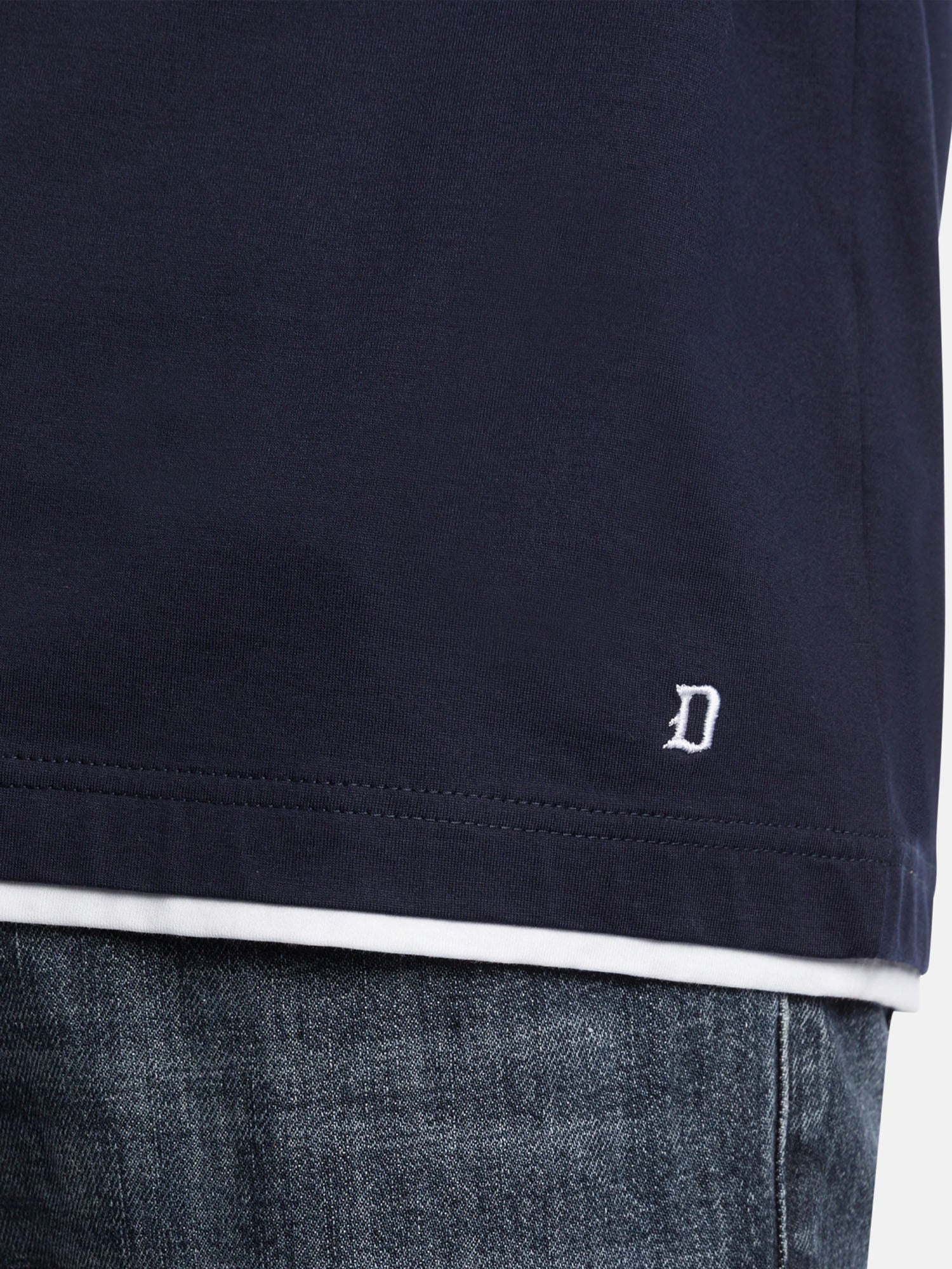 Dondup T-shirt girocollo regular in jersey Blu