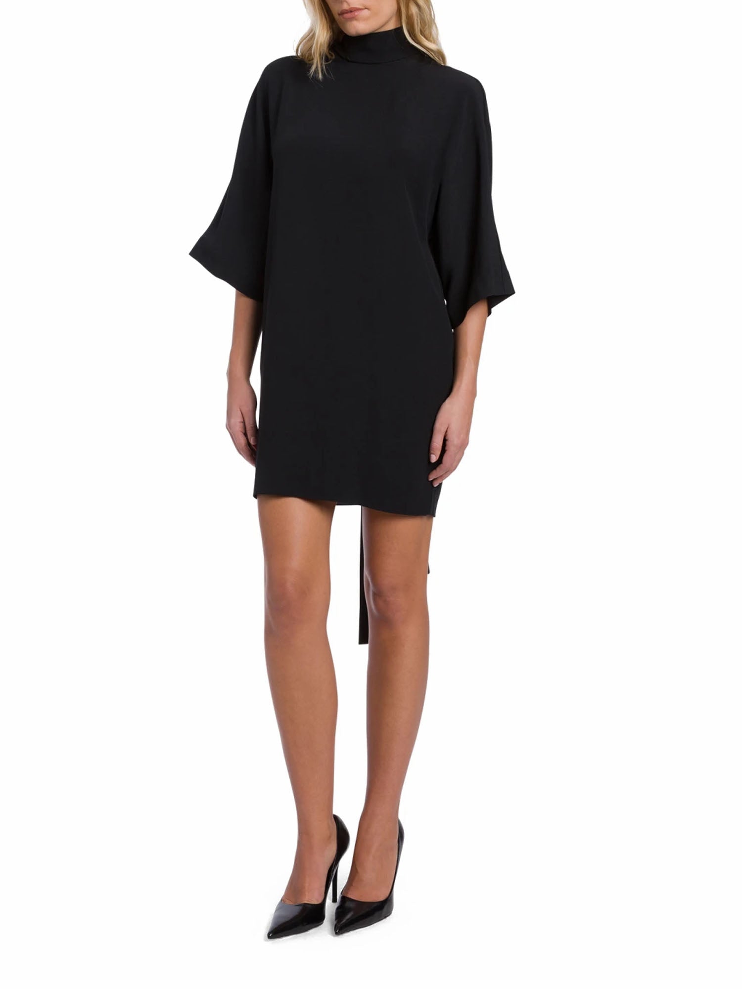 Dondup Abito corto in crêpe Nero