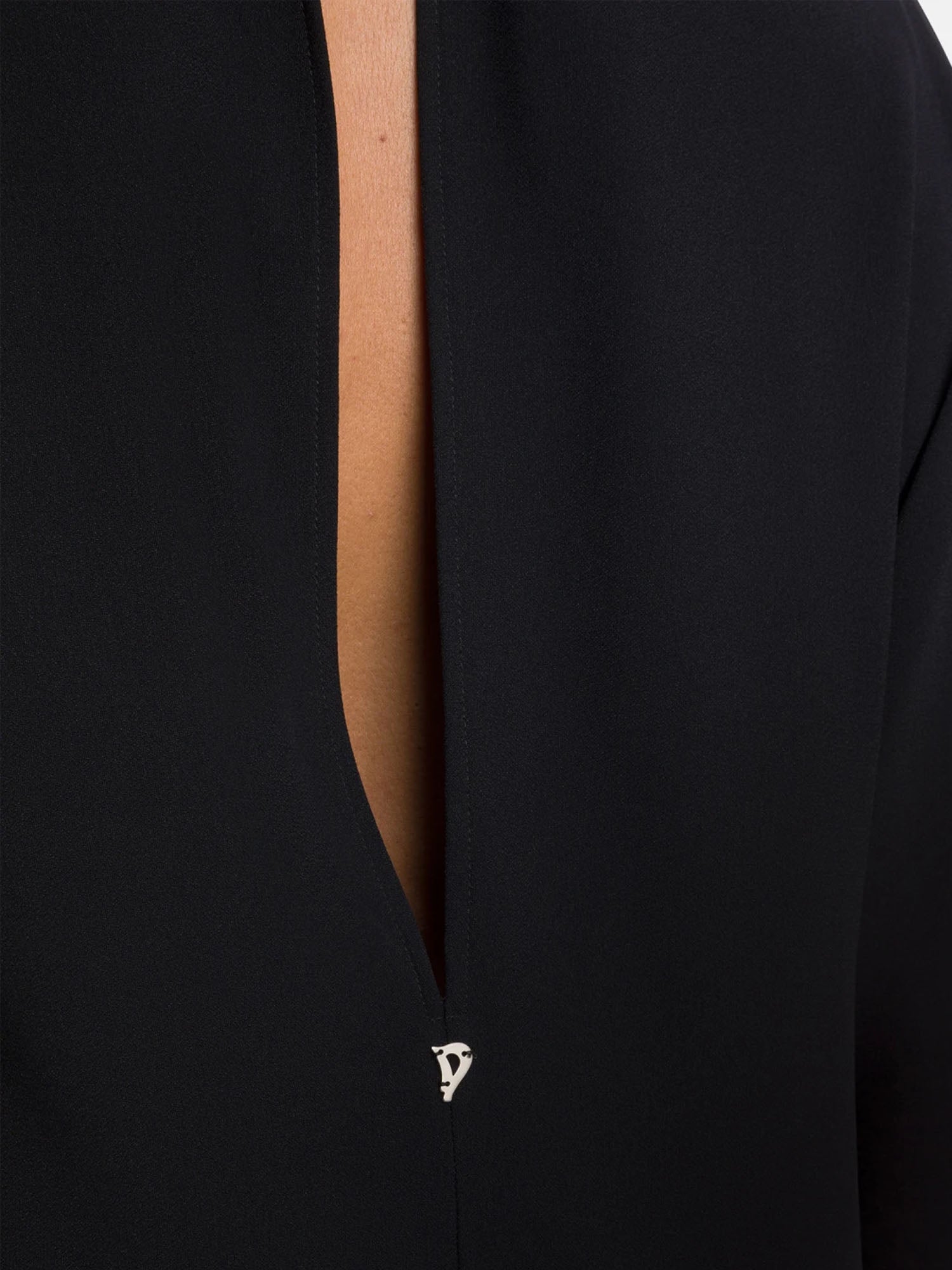 Dondup Abito corto in crêpe Nero