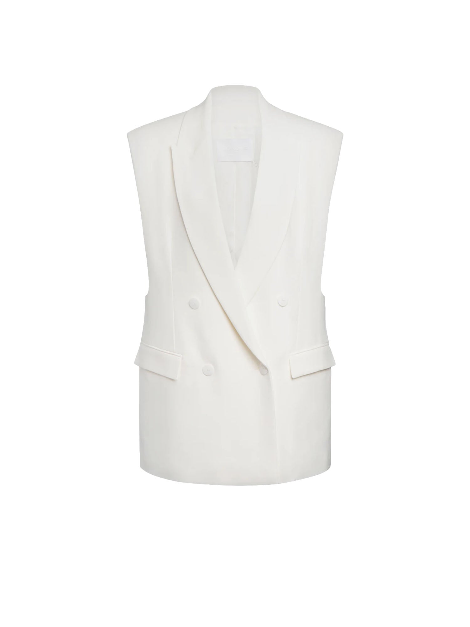 Dondup Gilet Doppiopetto Over Bianco