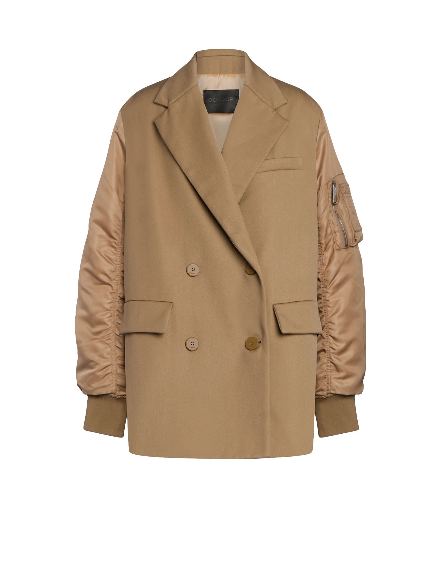 Dondup Peacoat Doppiopetto Over Marrone