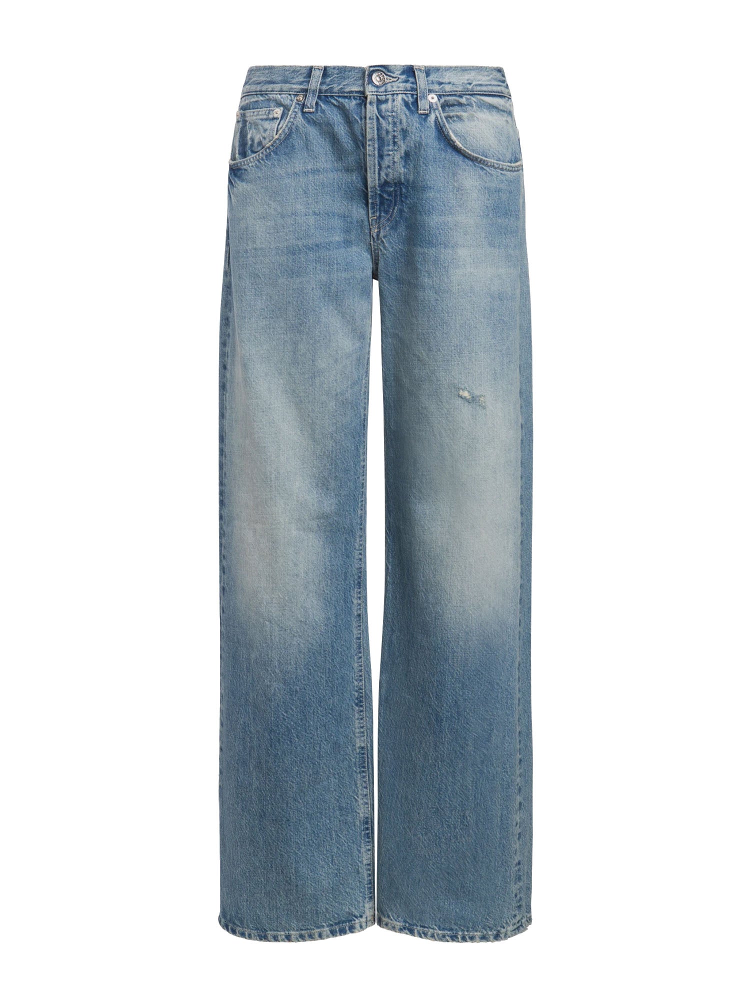 Dondup Jeans Jacklyn wide leg in denim fisso Blu