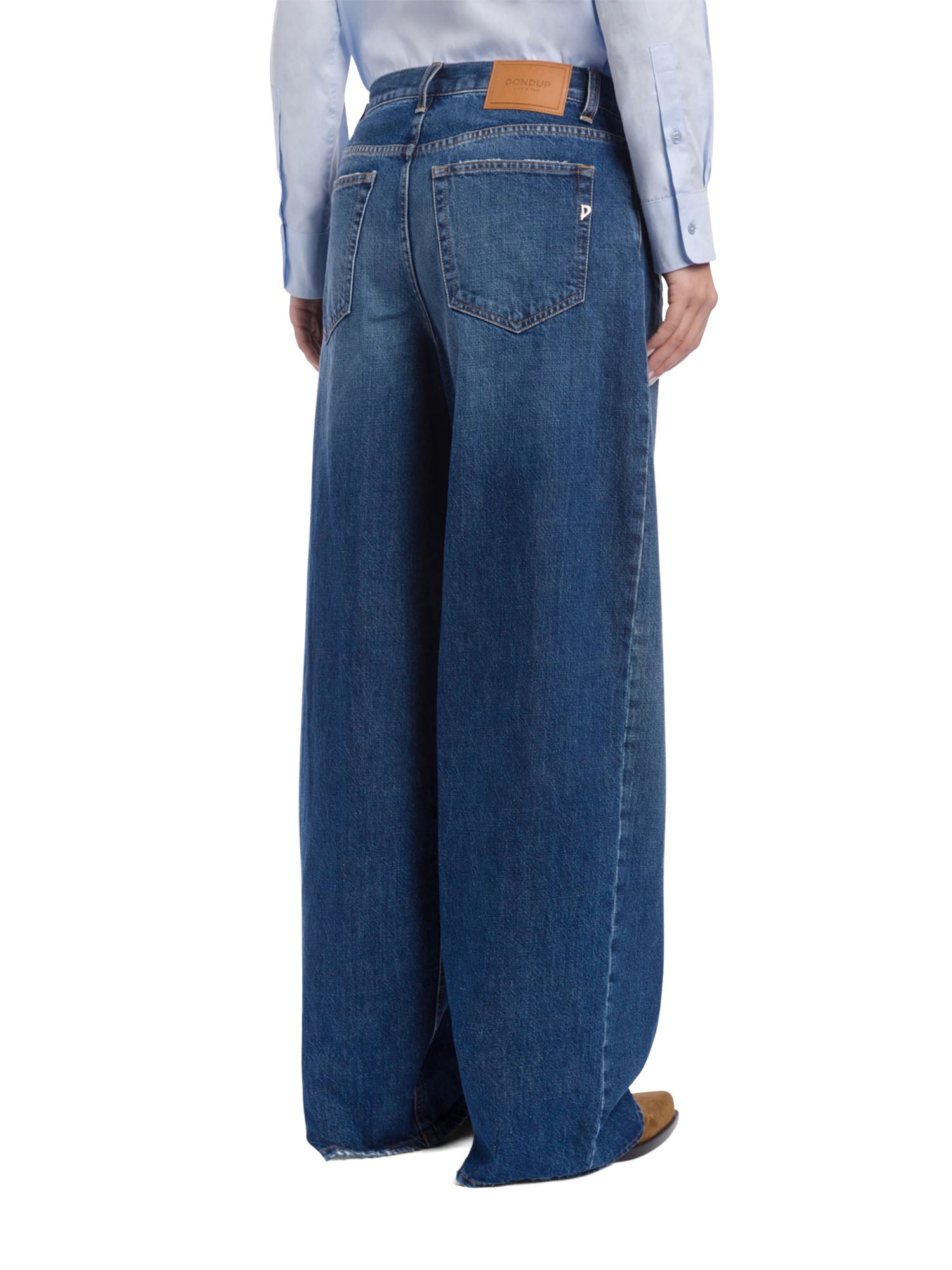 Dondup Jeans Dakota loose in bull fisso Blu