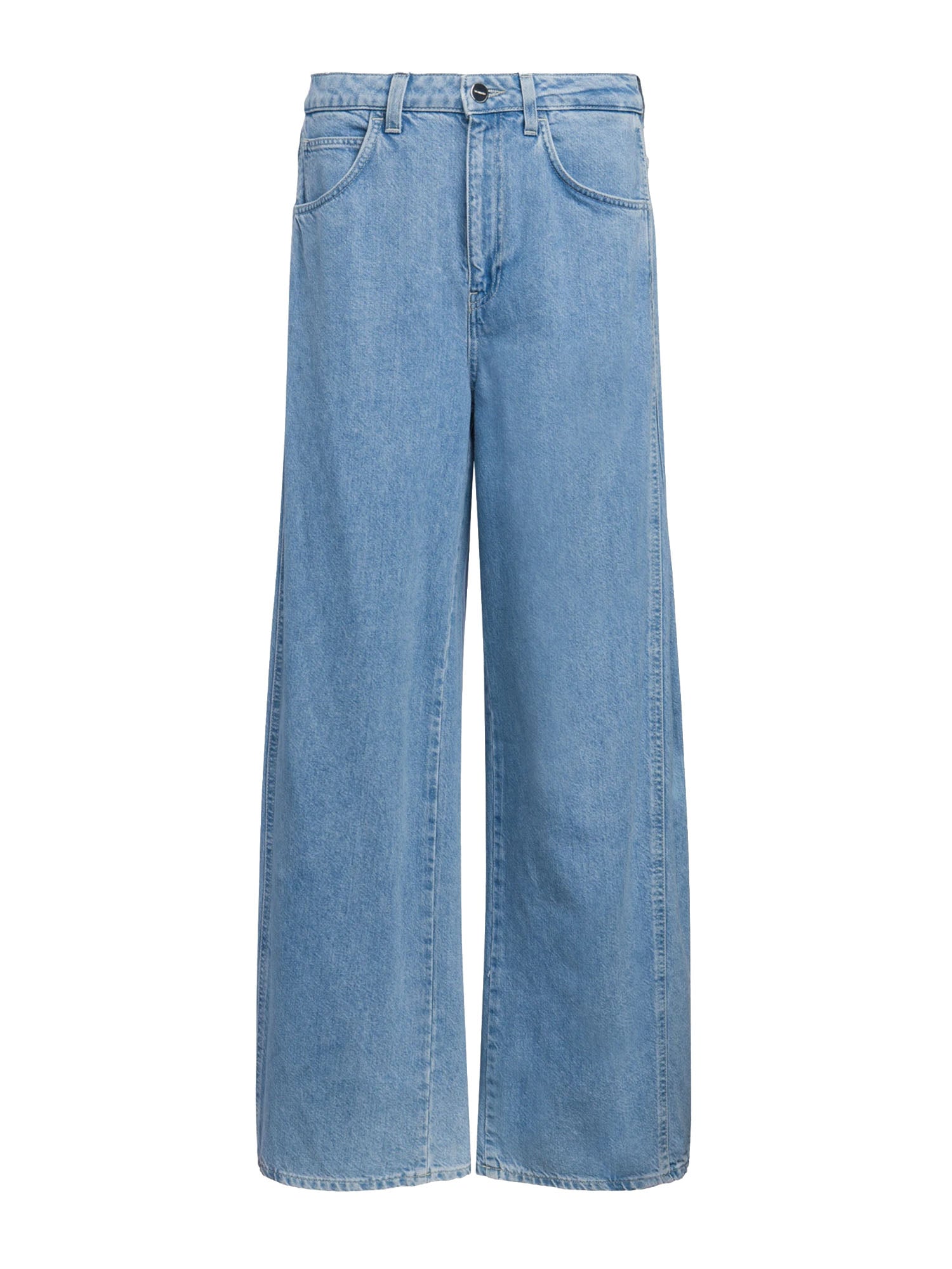 Dondup Jeans Cristy wide leg in denim fisso cotone e lyocell Blu