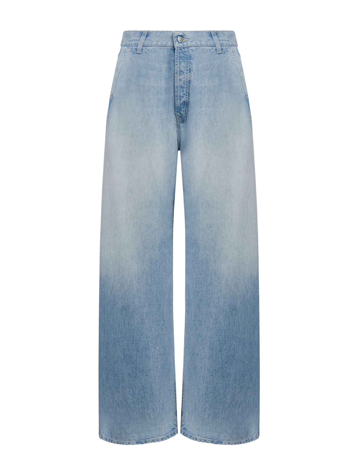 Dondup Jeans Alek loose in denim fisso lyocell Blu