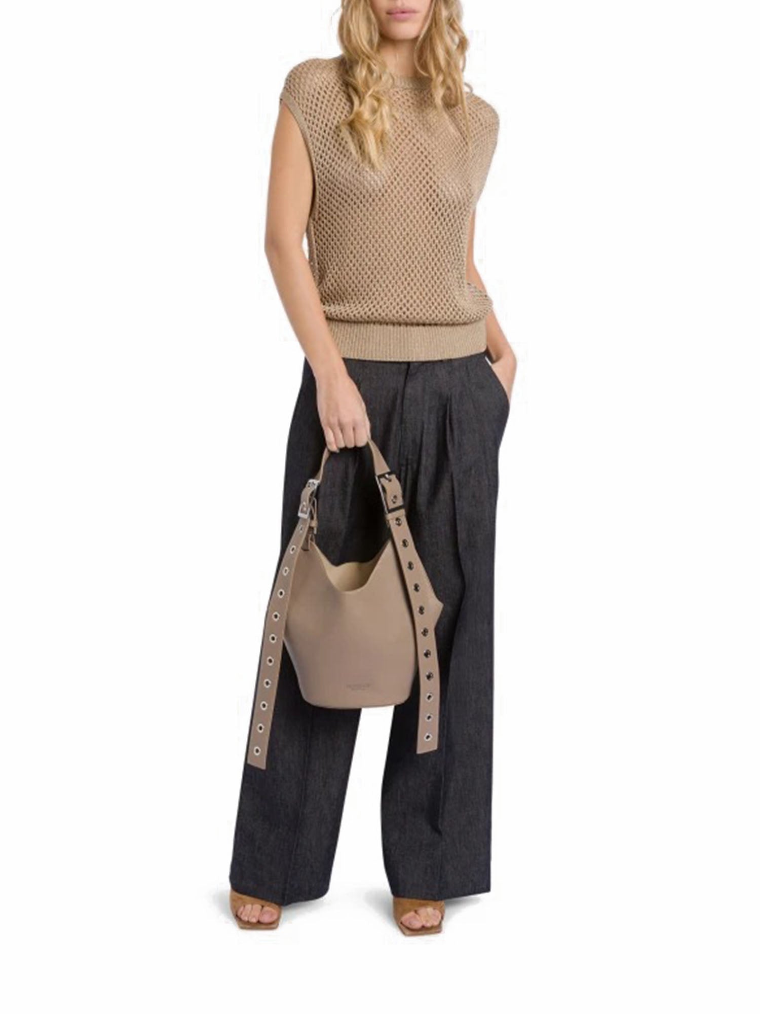 Dondup Small Hobo Marrone