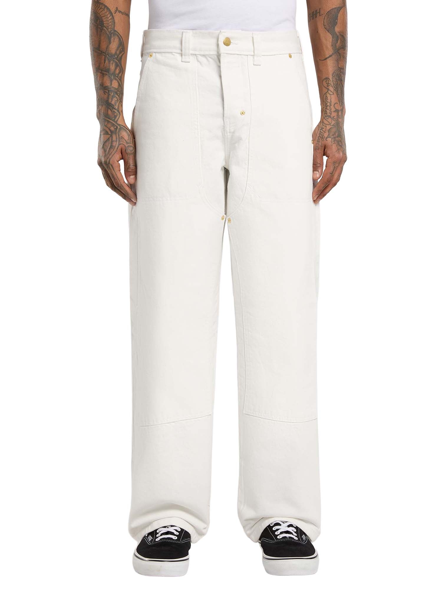 Dickies Jeans Selvedge Double Knee Denim Bianco