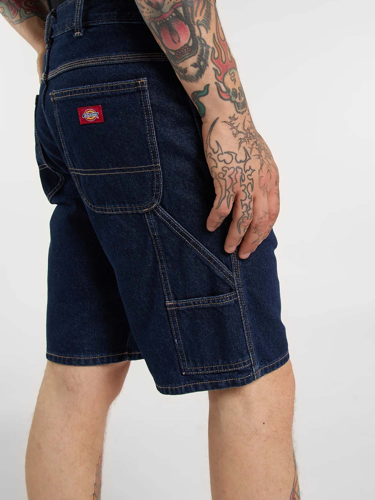 Dickies Shorts carpenter 993 11-Inch in denim Blu