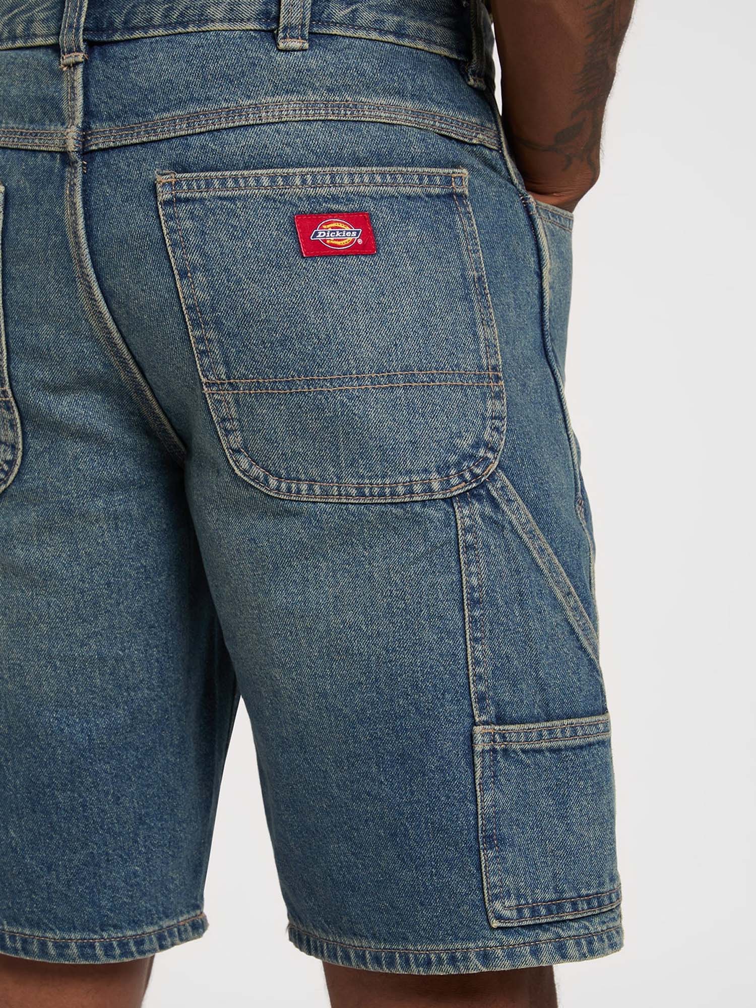 Dickies Shorts carpenter 993 11-Inch in denim Blu