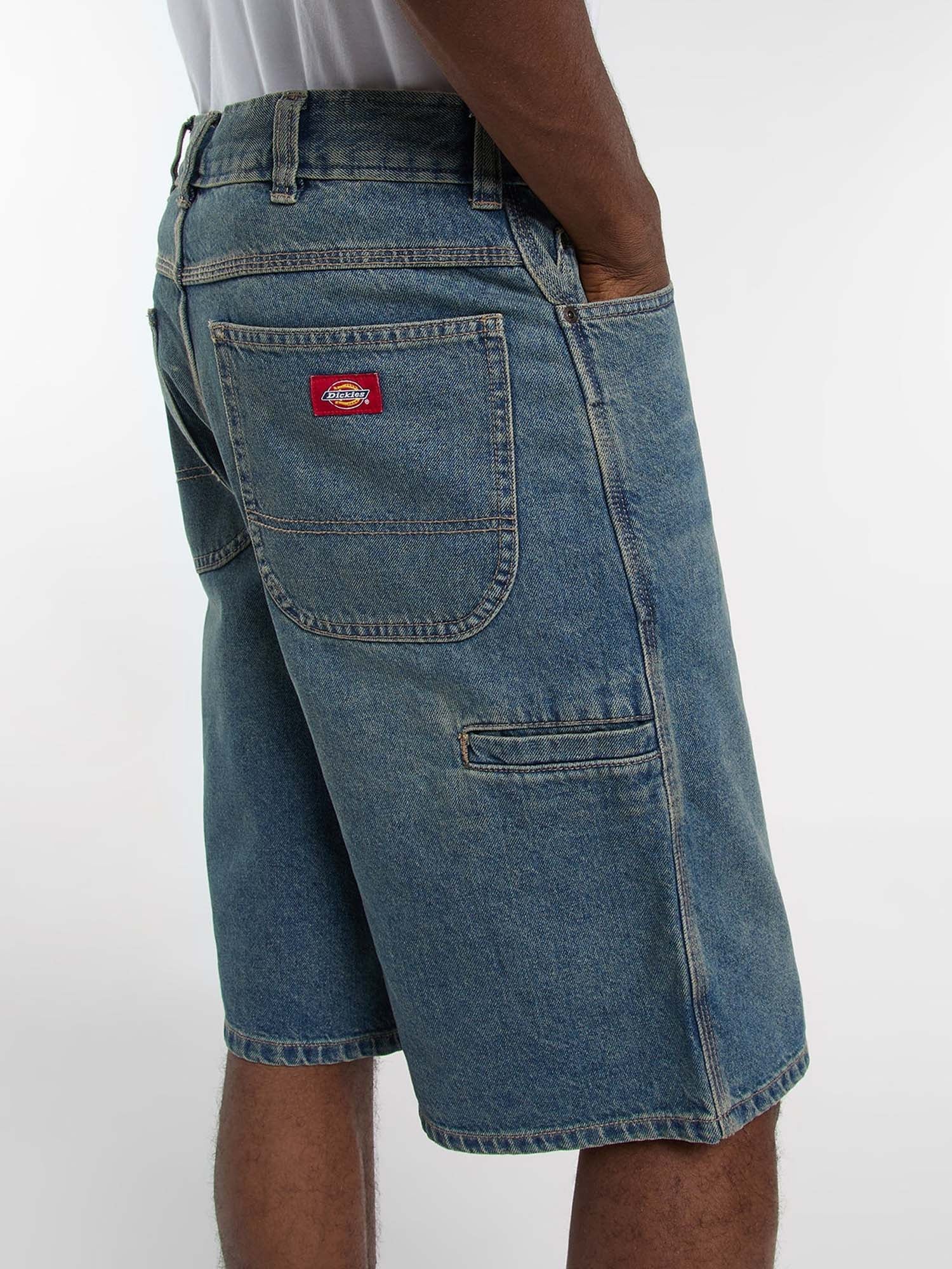 Dickies Shorts 958 13-Inch loose in denim Blu