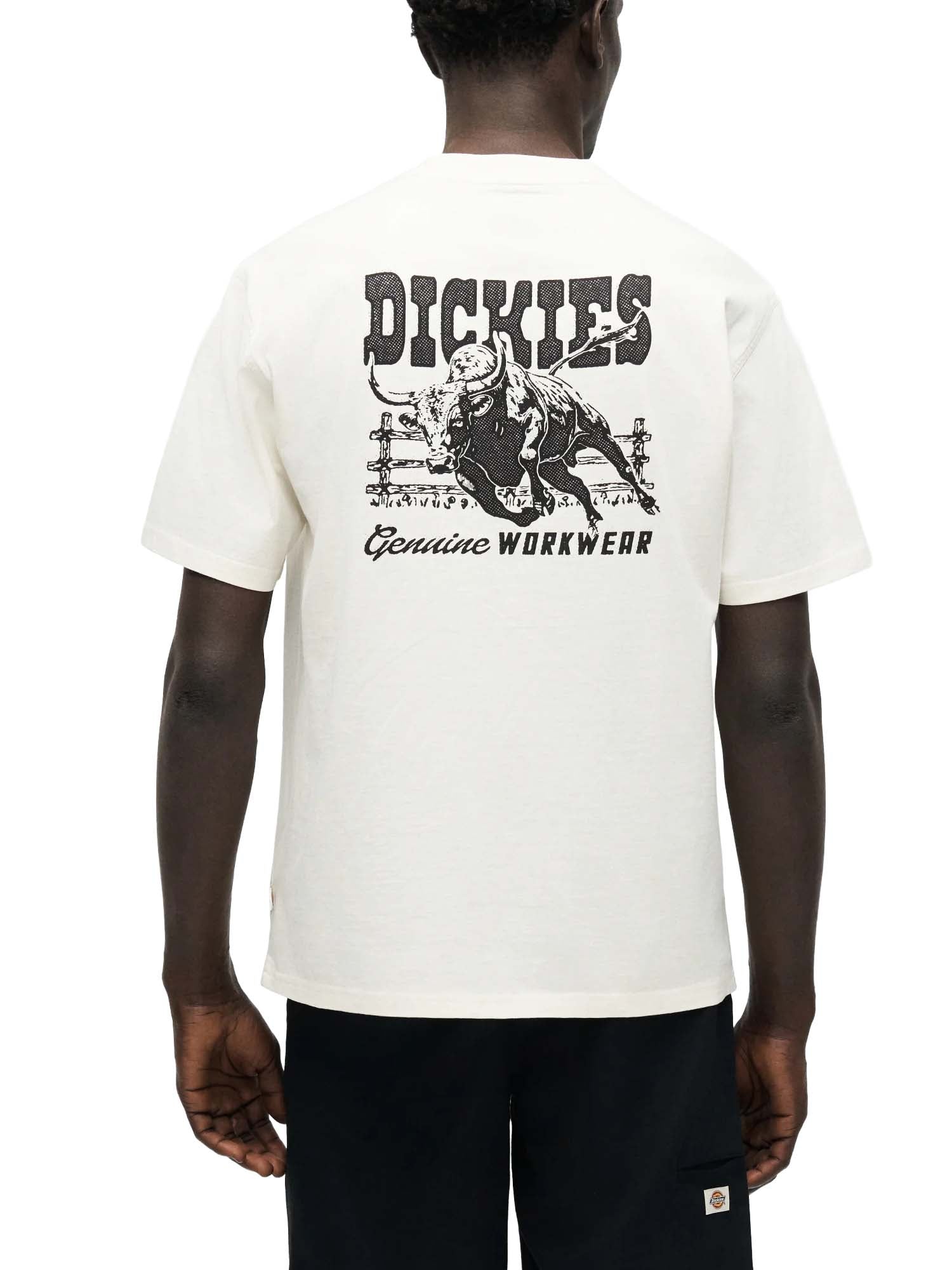 Dickies T-shirt peso medio Buchtell Bianco