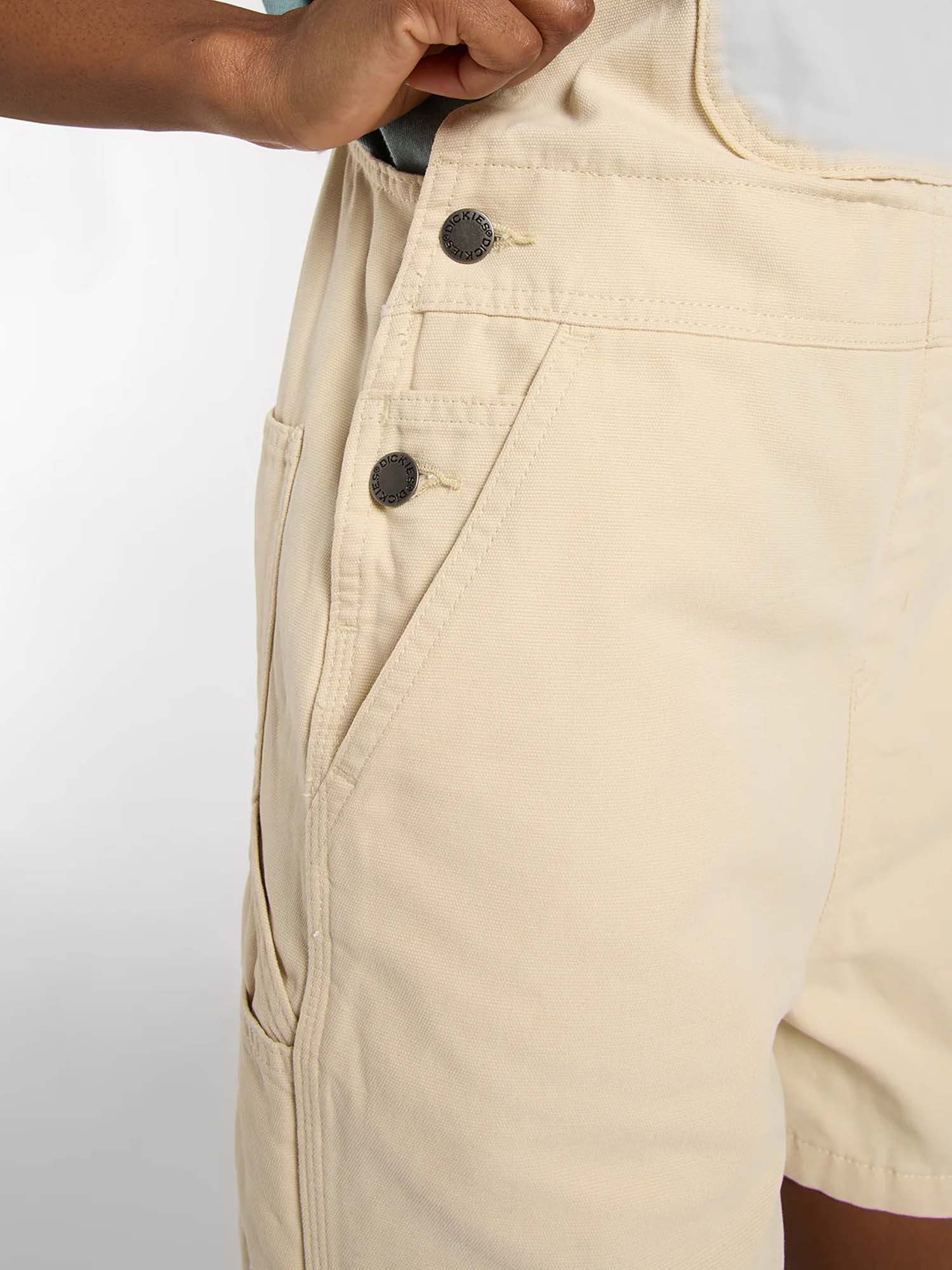 Dickies Salopette corta in canvas leggera Beige