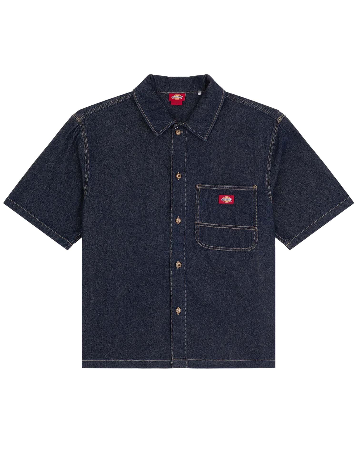 Dickies Camicia a maniche corte in denim Blu