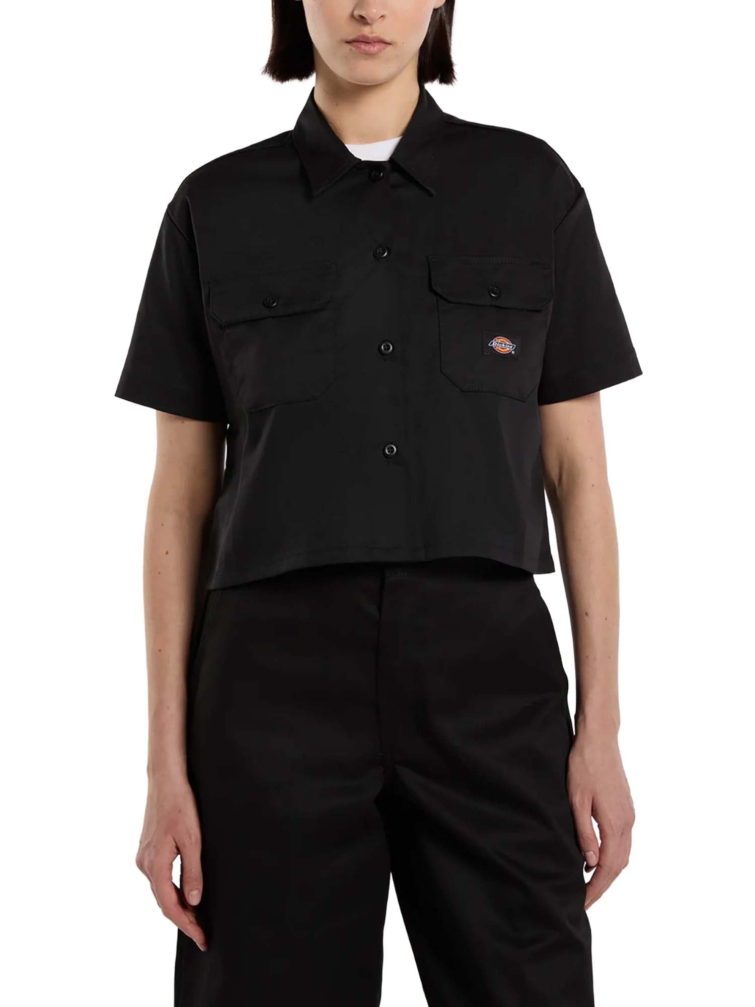 Dickies Camicia da lavoro corta in vita Nero