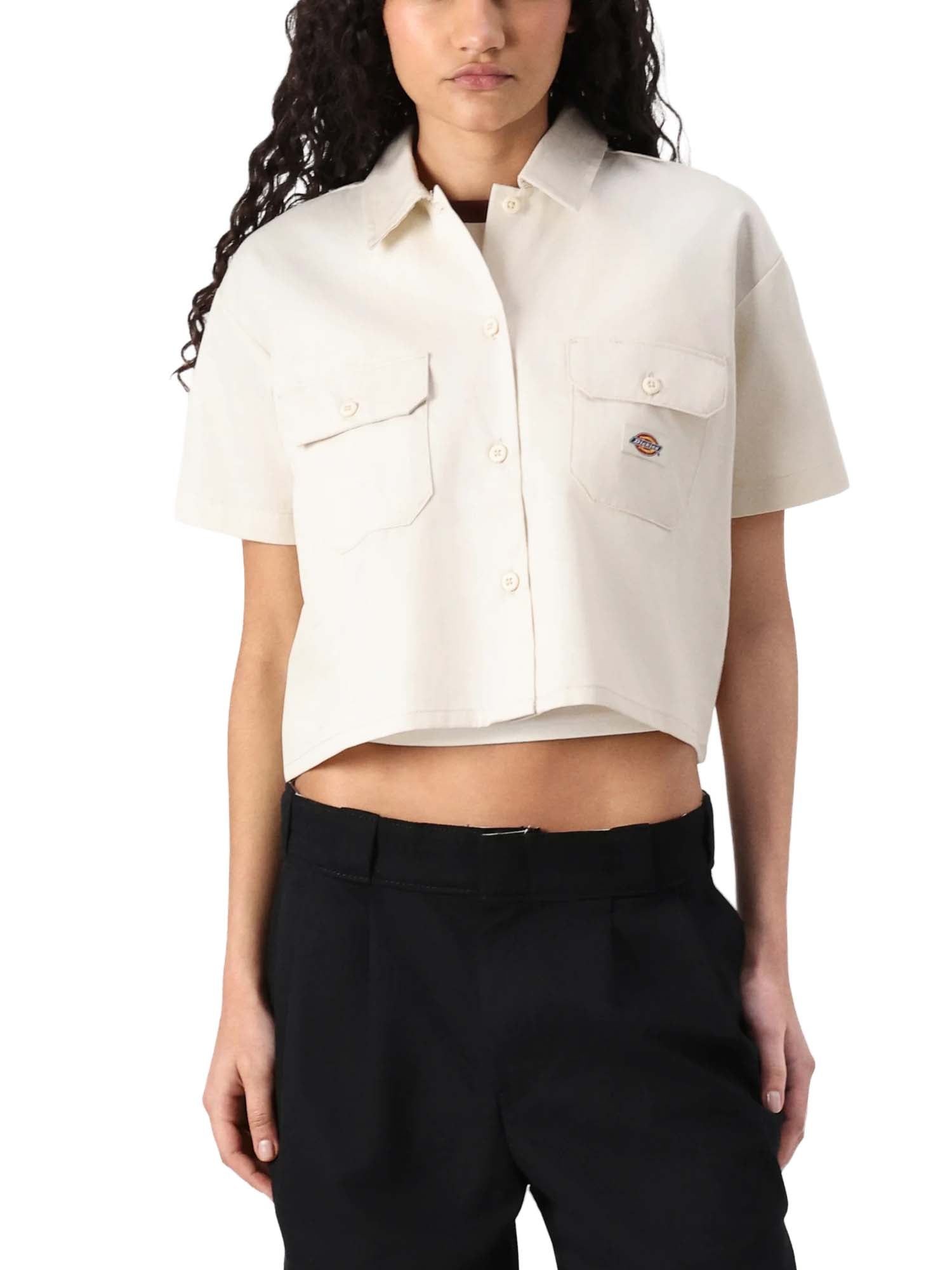 Dickies Camicia da lavoro corta in vita Bianco