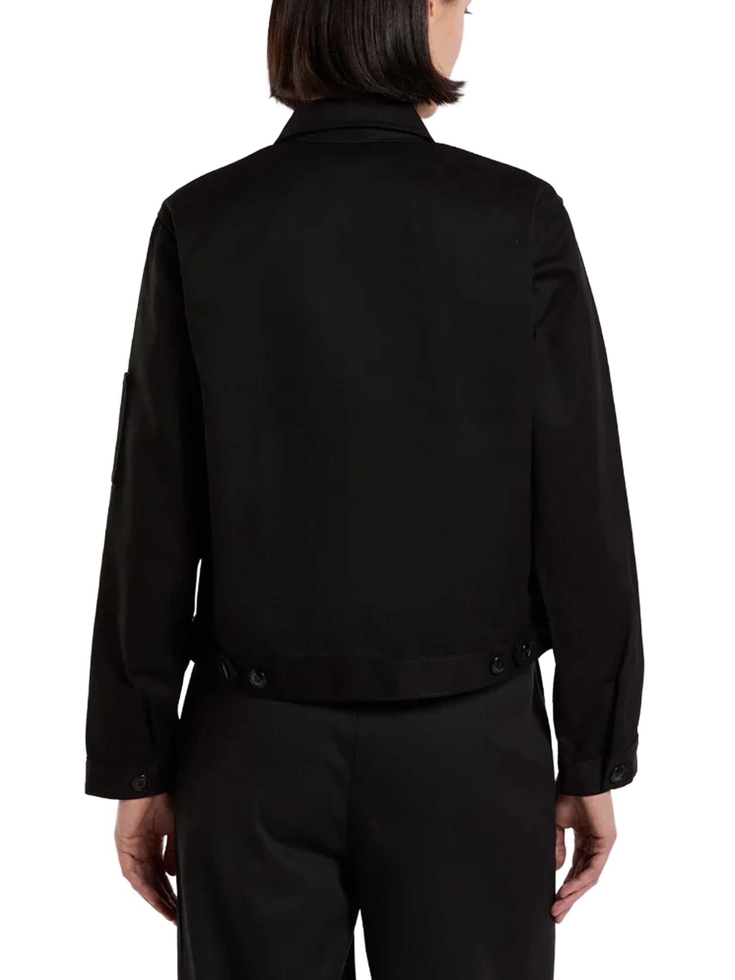 Dickies Giacca sfoderata Eisenhower corta in vita da donna Nero