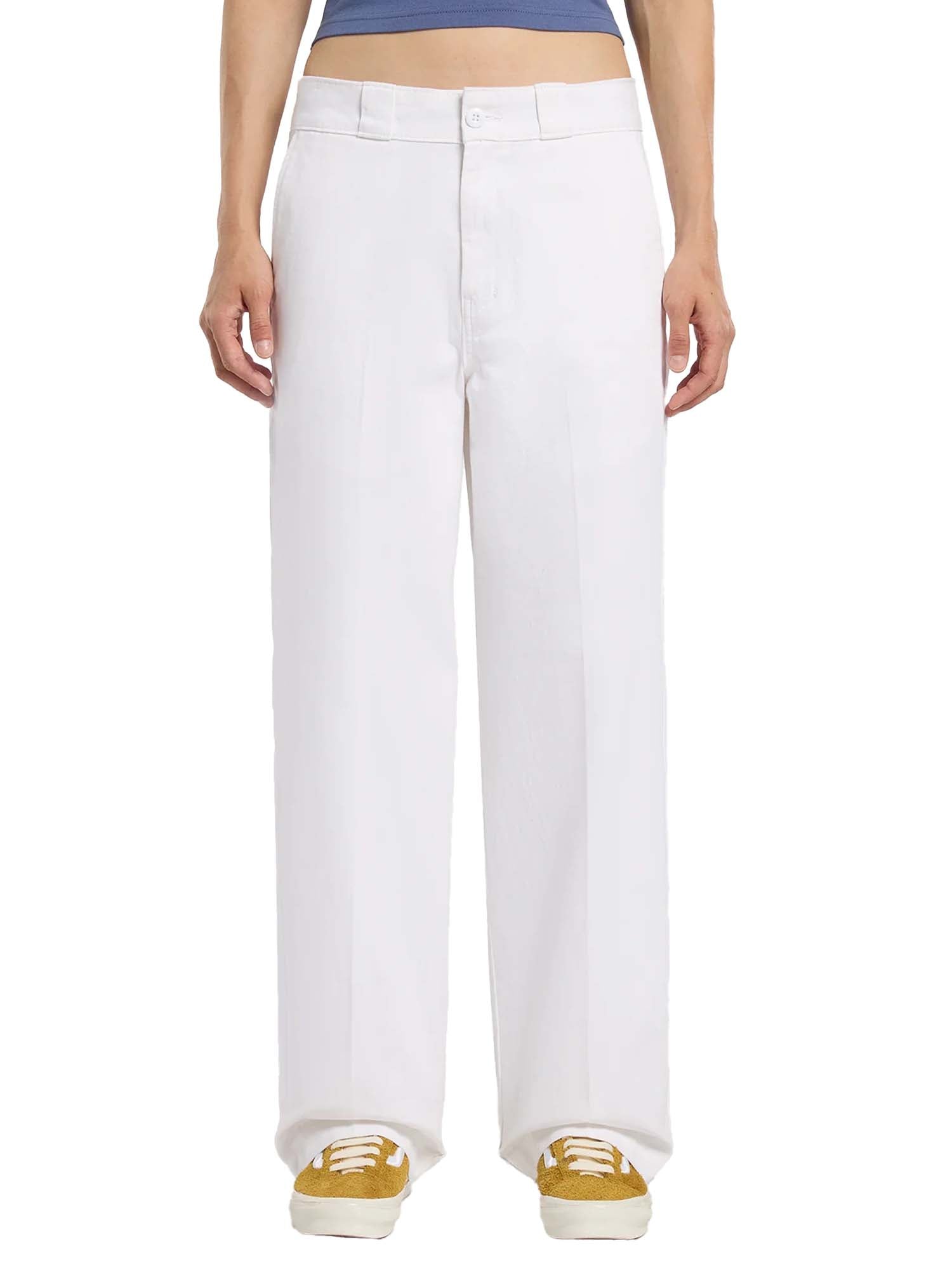 Dickies Pantaloni da lavoro 247 loose da donna Bianco