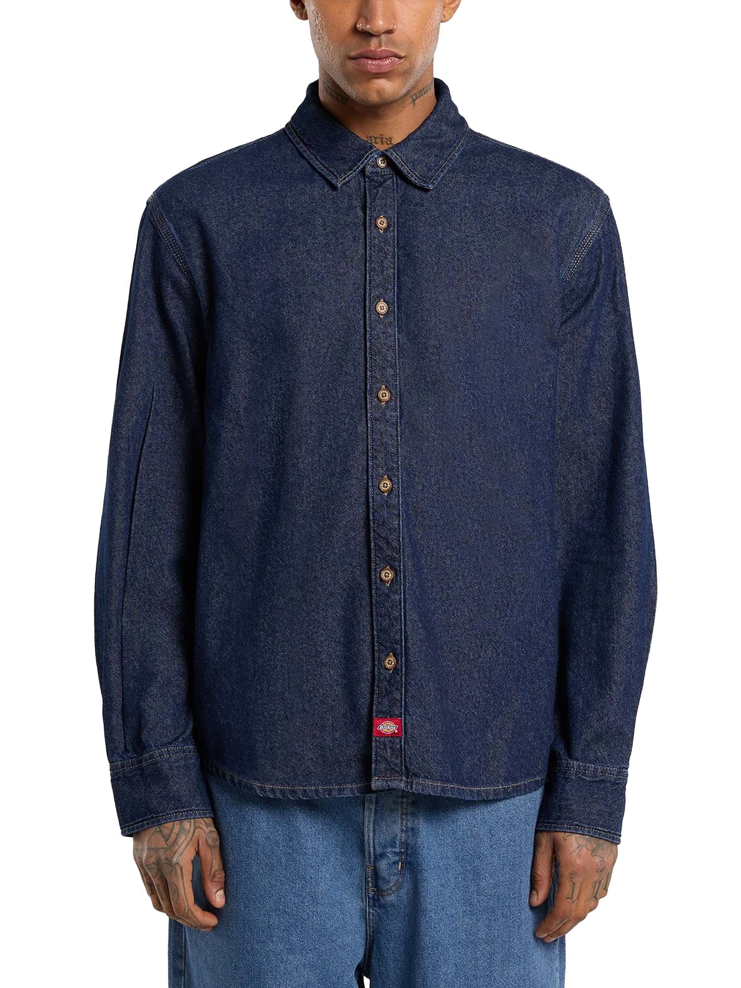 Dickies Camicia leggera in denim a maniche lunghe Blu