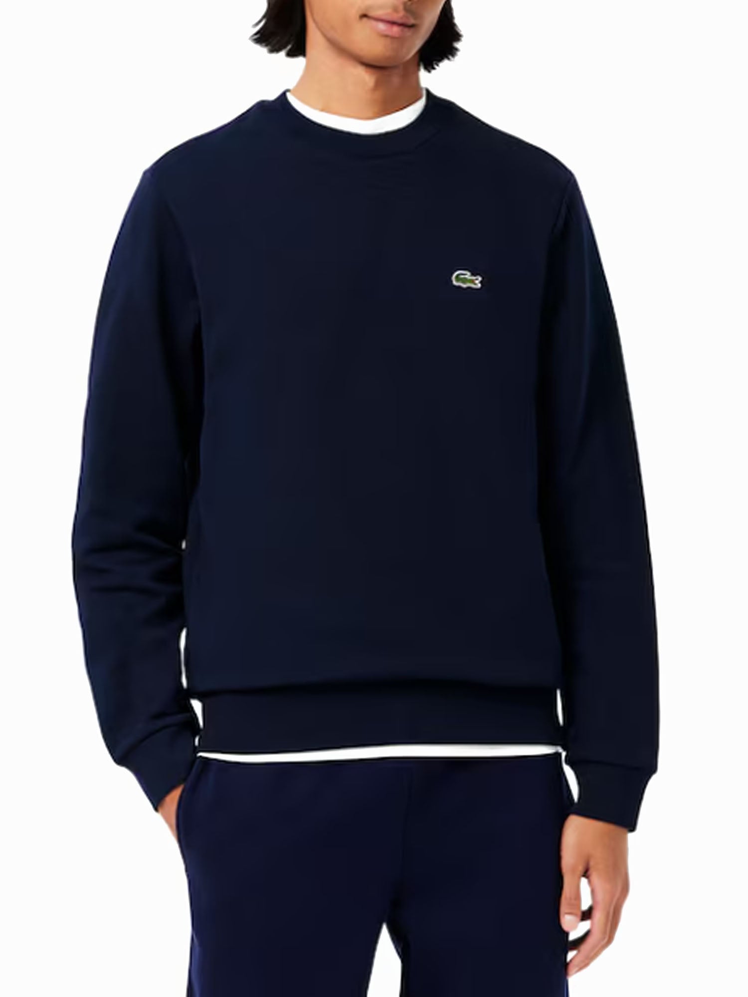 Lacoste Felpa Girocollo Blu