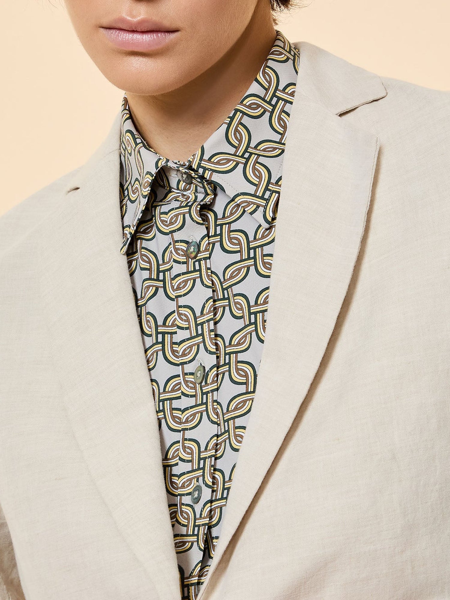 Rrd Lynco Boyfriend Wom Blazer Beige