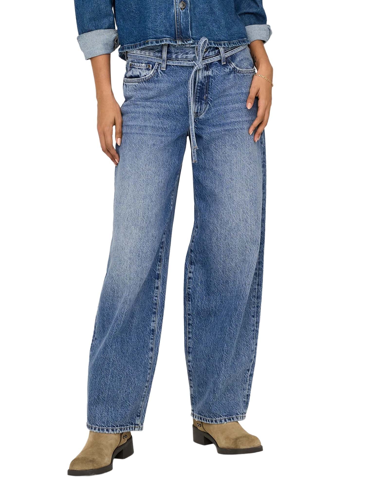 Only Jeans Onlgianna Vita Media Balloon Fit Blu