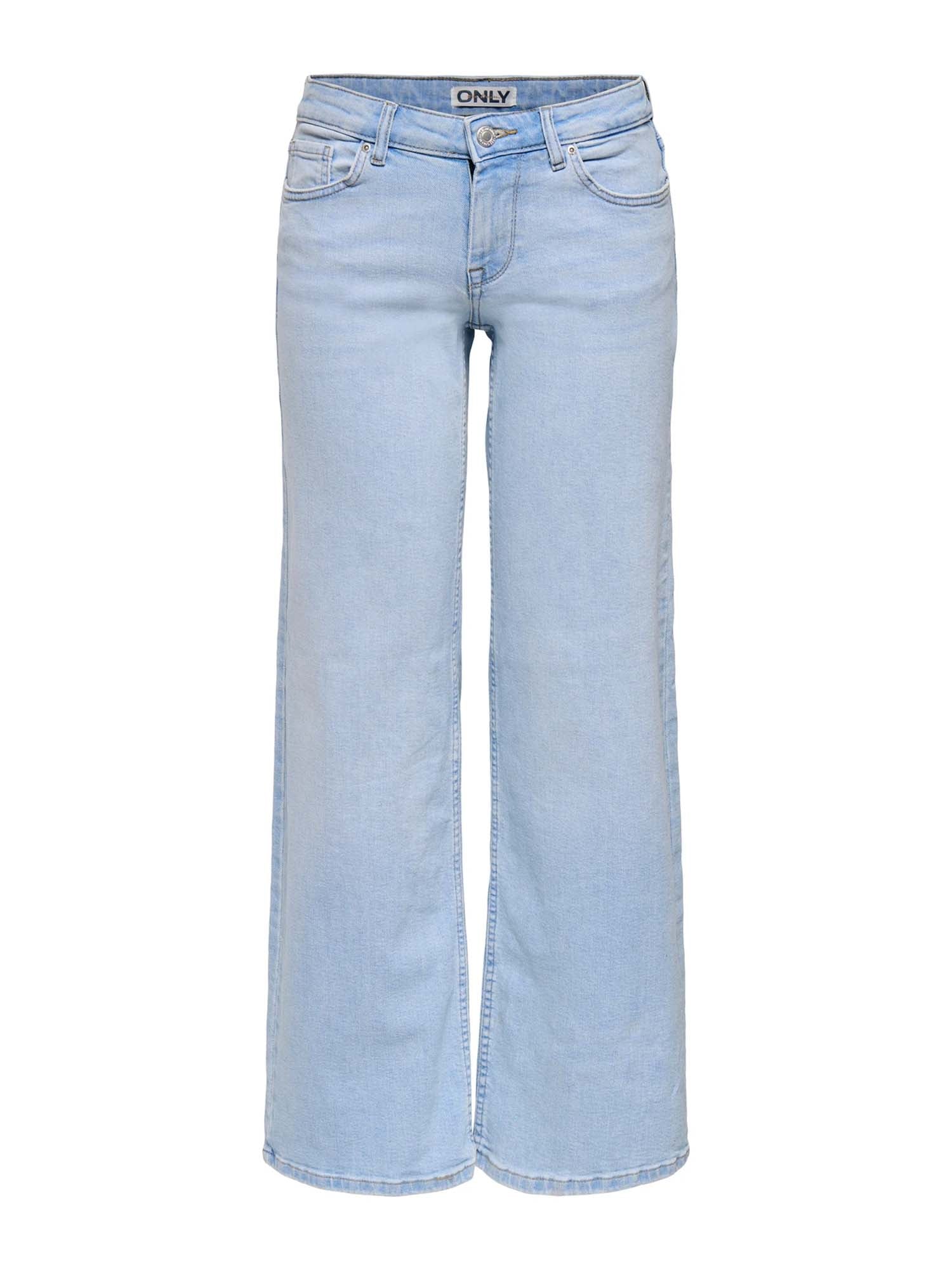 Only Jeans Onl-Judy-O Vita bassa Straight Fit Azzurro