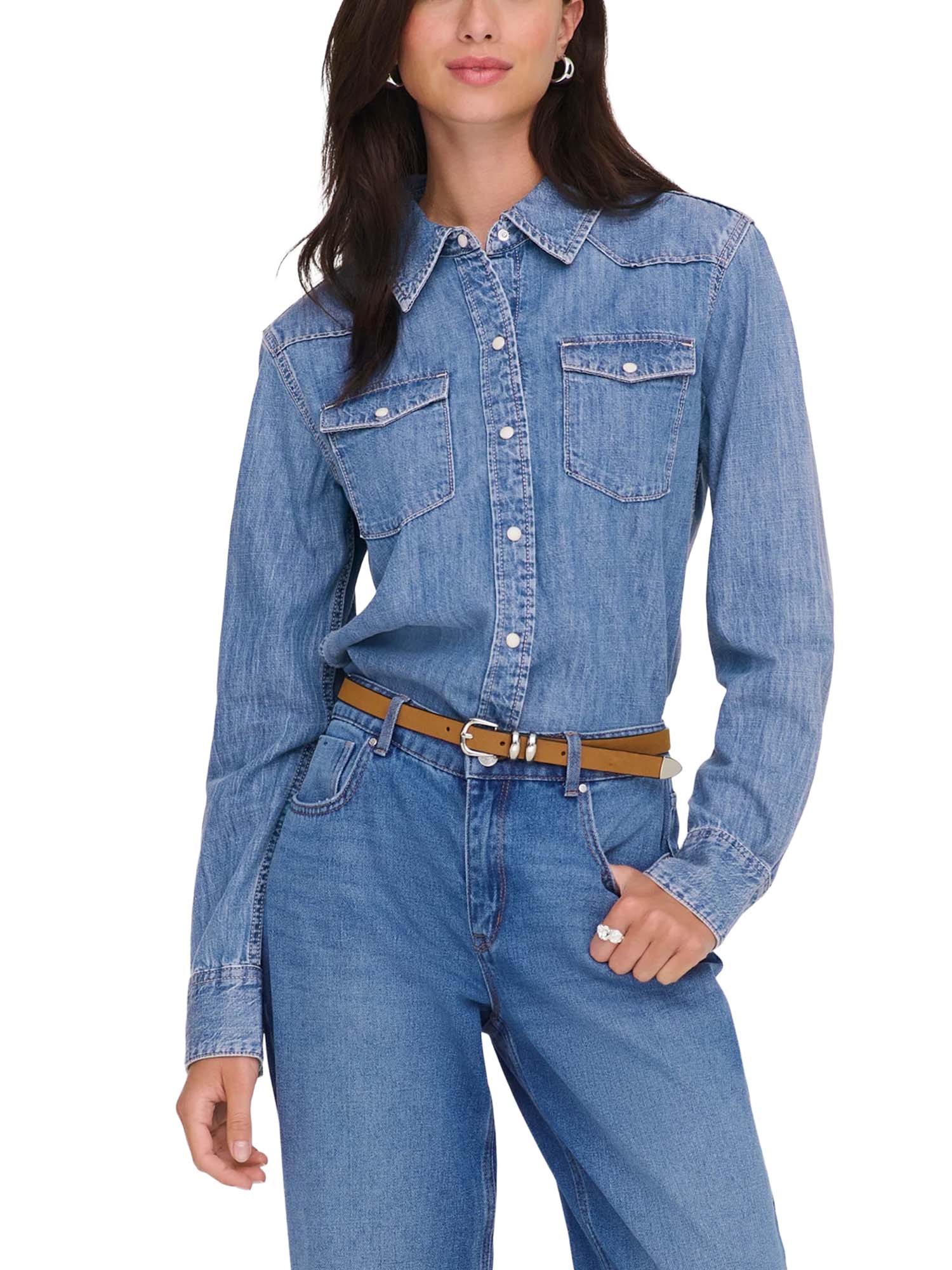 Only Camicia in jeans Charlize Blu