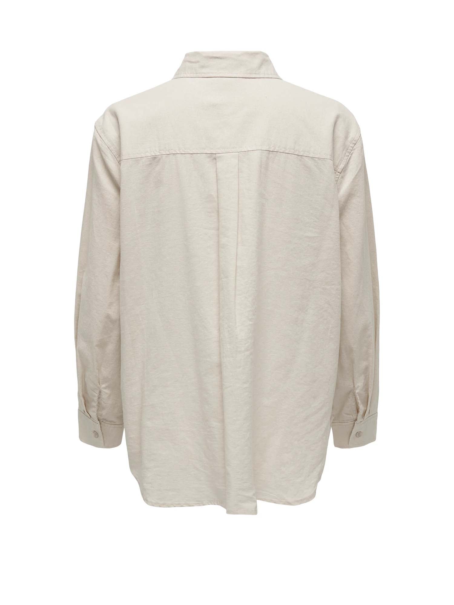 Only Camicia in Lino Bruxelles Bianco
