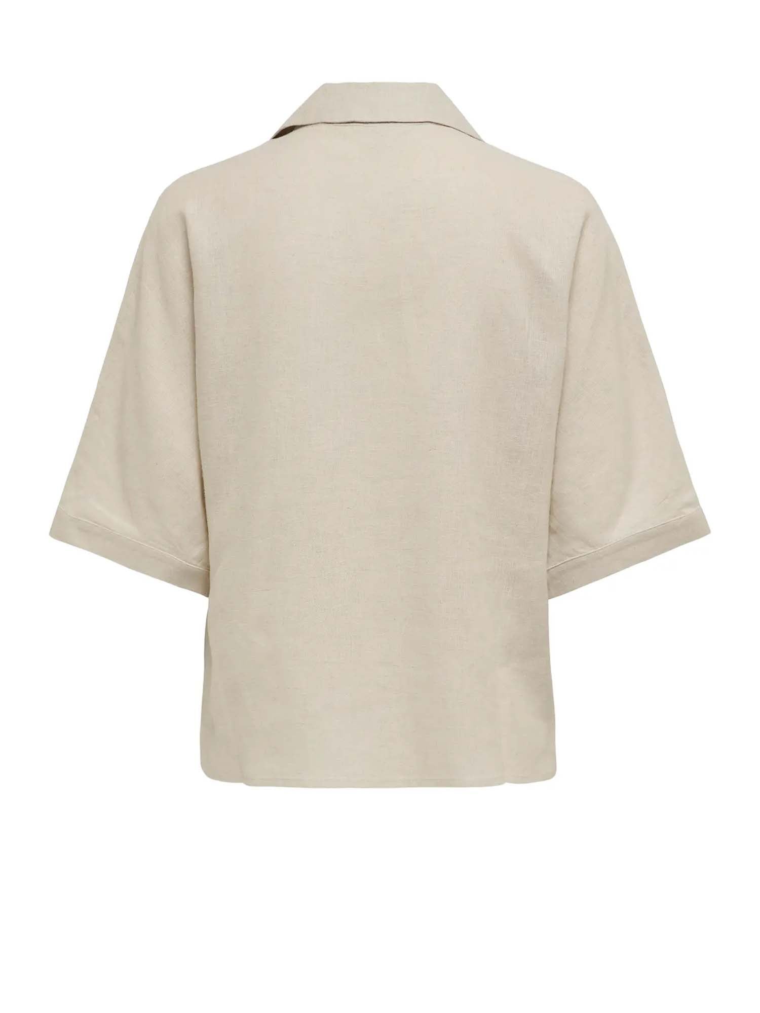 Only Camicia Onlbruxelles Lino Bianco