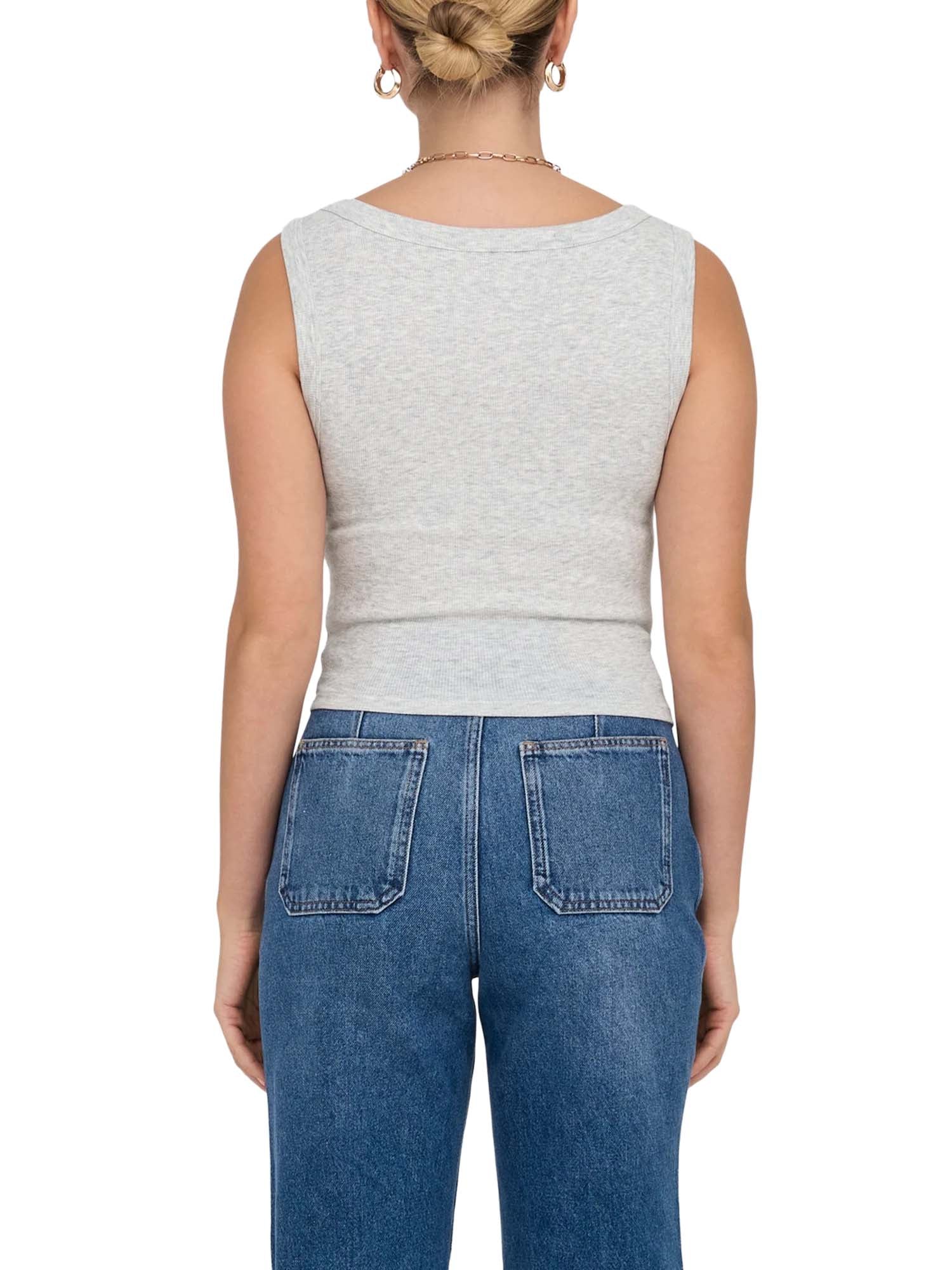 Only Canottiera ONLEASY Grigio