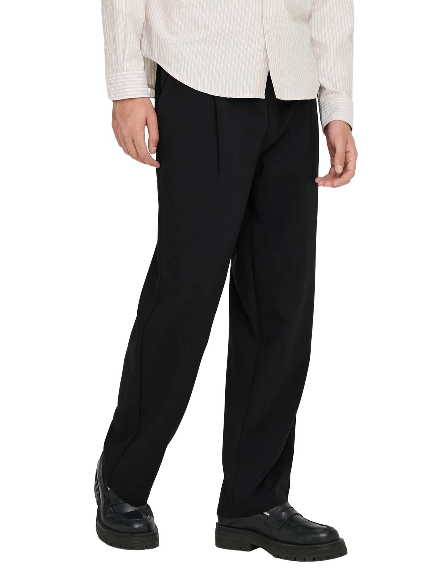 Only & Sons Pantaloni Will Loose Fit Nero