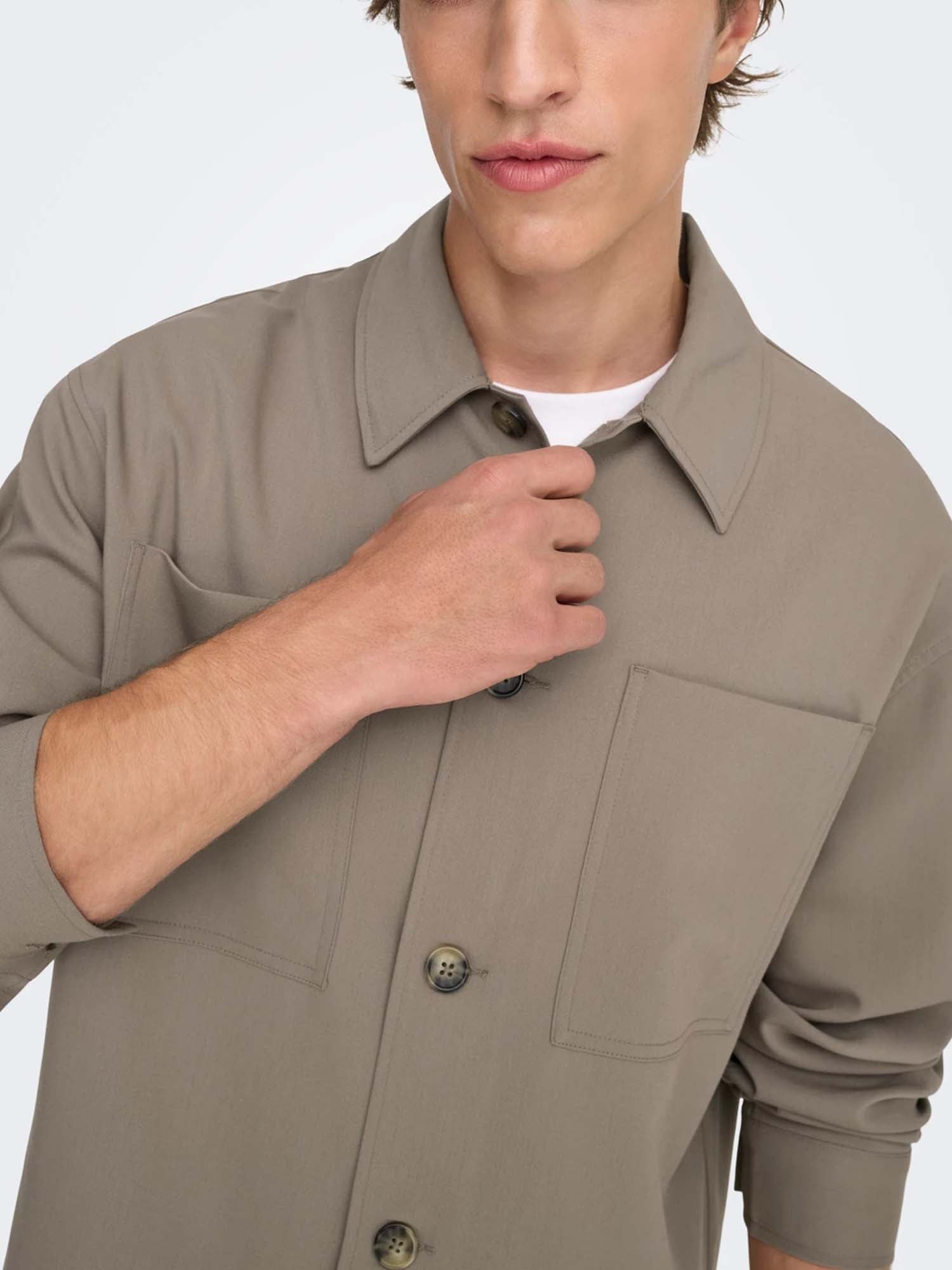 Only & Sons Giacca camicia Will Marrone